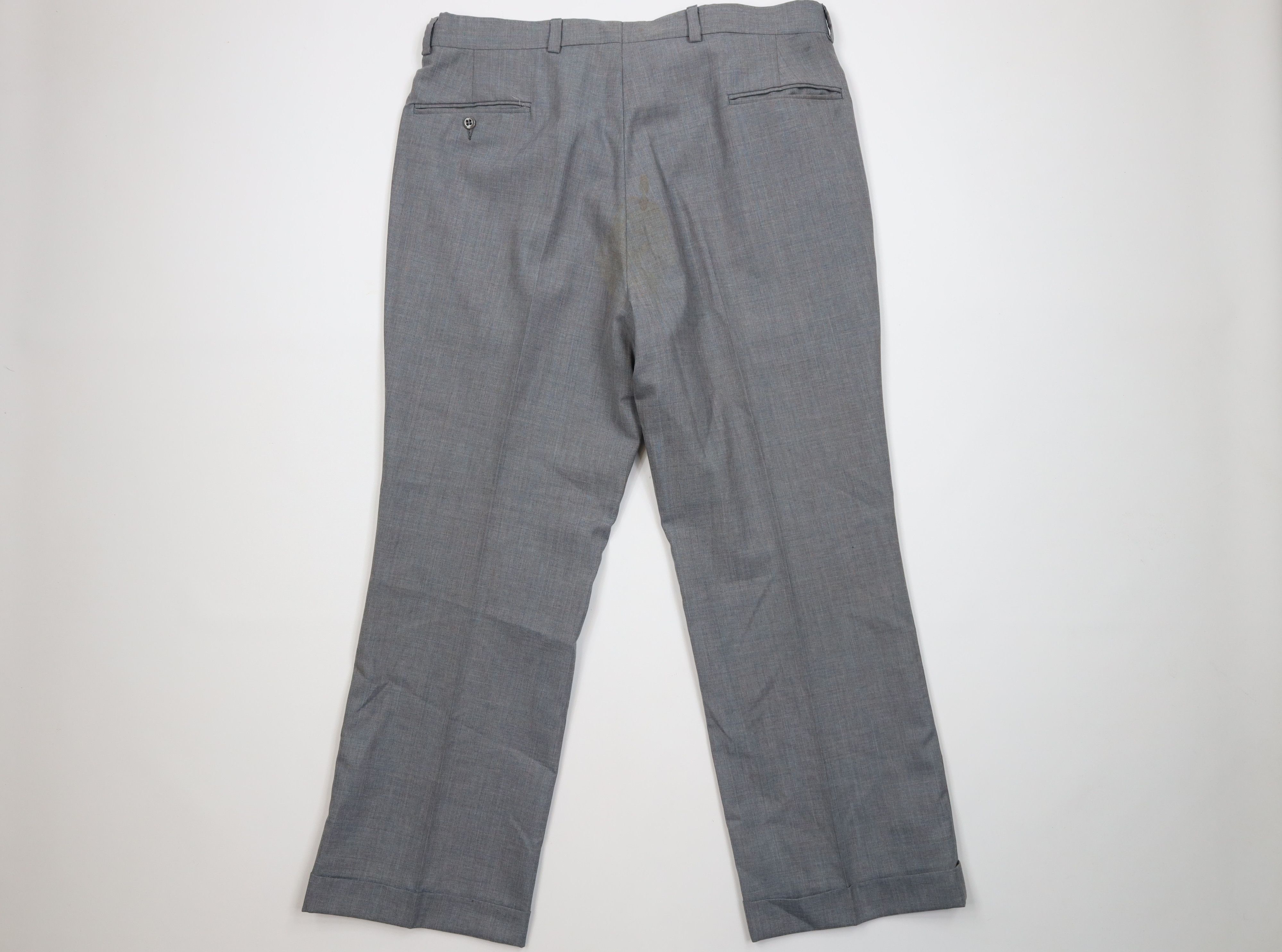 Vintage Vintage 70s Streetwear Wool Blend Wide Leg Chino Pants USA Size US 38 / EU 54 - 9 Thumbnail