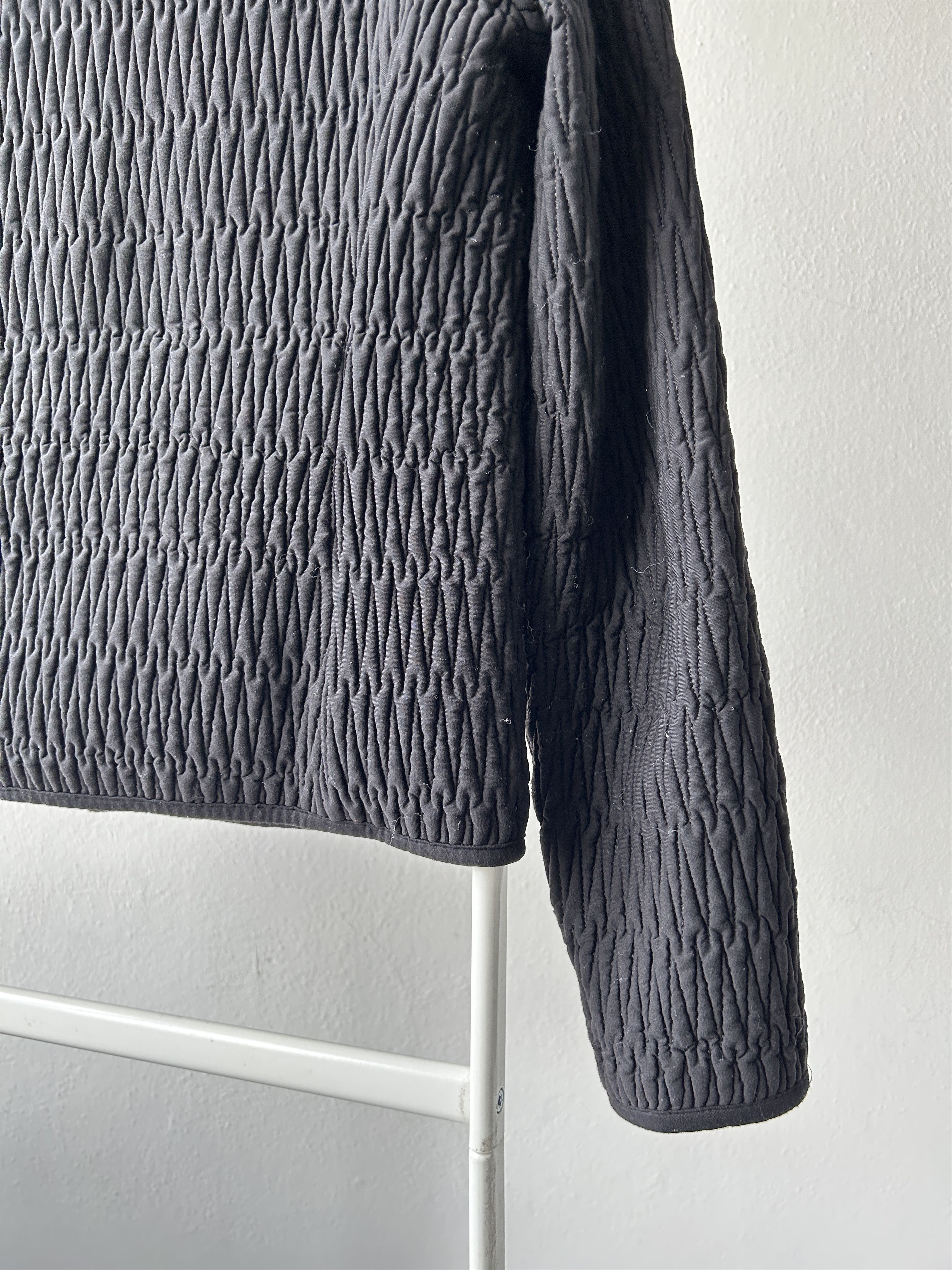 Prada Archive AW2011 Prada pleated full zip sweatshirt Size L / US 10 / IT 46 - 12 Thumbnail