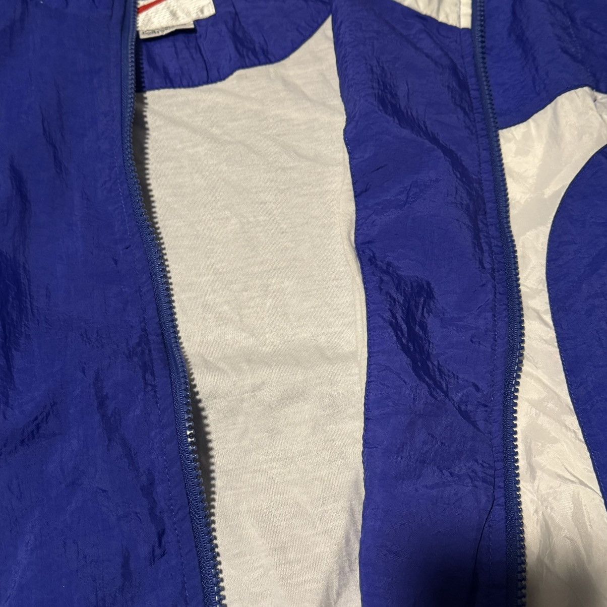Nike Vintage Nike Blue/White Track Jacket Size US M / EU 48-50 / 2 - 3 Thumbnail