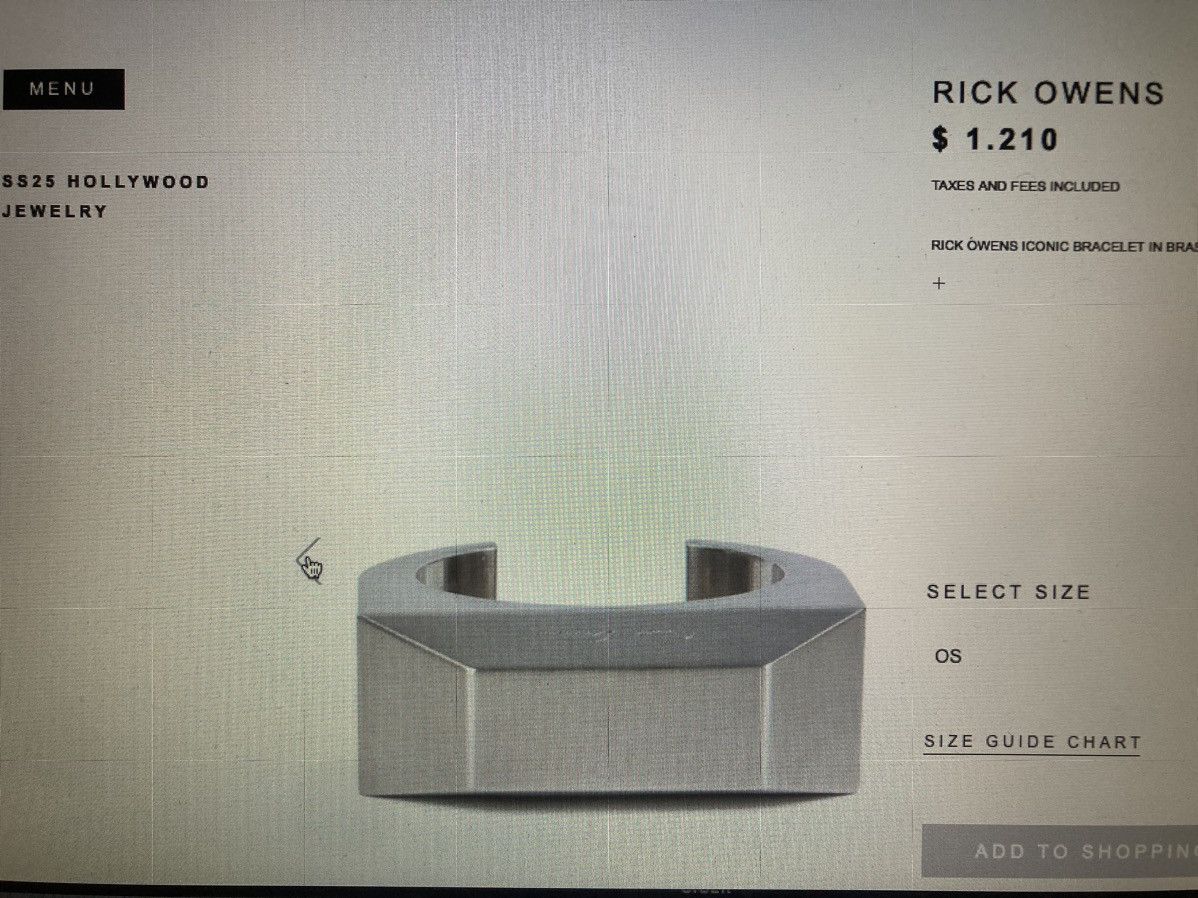 Rick Owens NEVER WORN/ Rick Owens Iconic Bracelet Size ONE SIZE - 3 Thumbnail