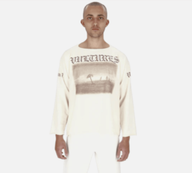 Kanye West Yeezy Vultures White t Size US M / EU 48-50 / 2 - 3 Thumbnail