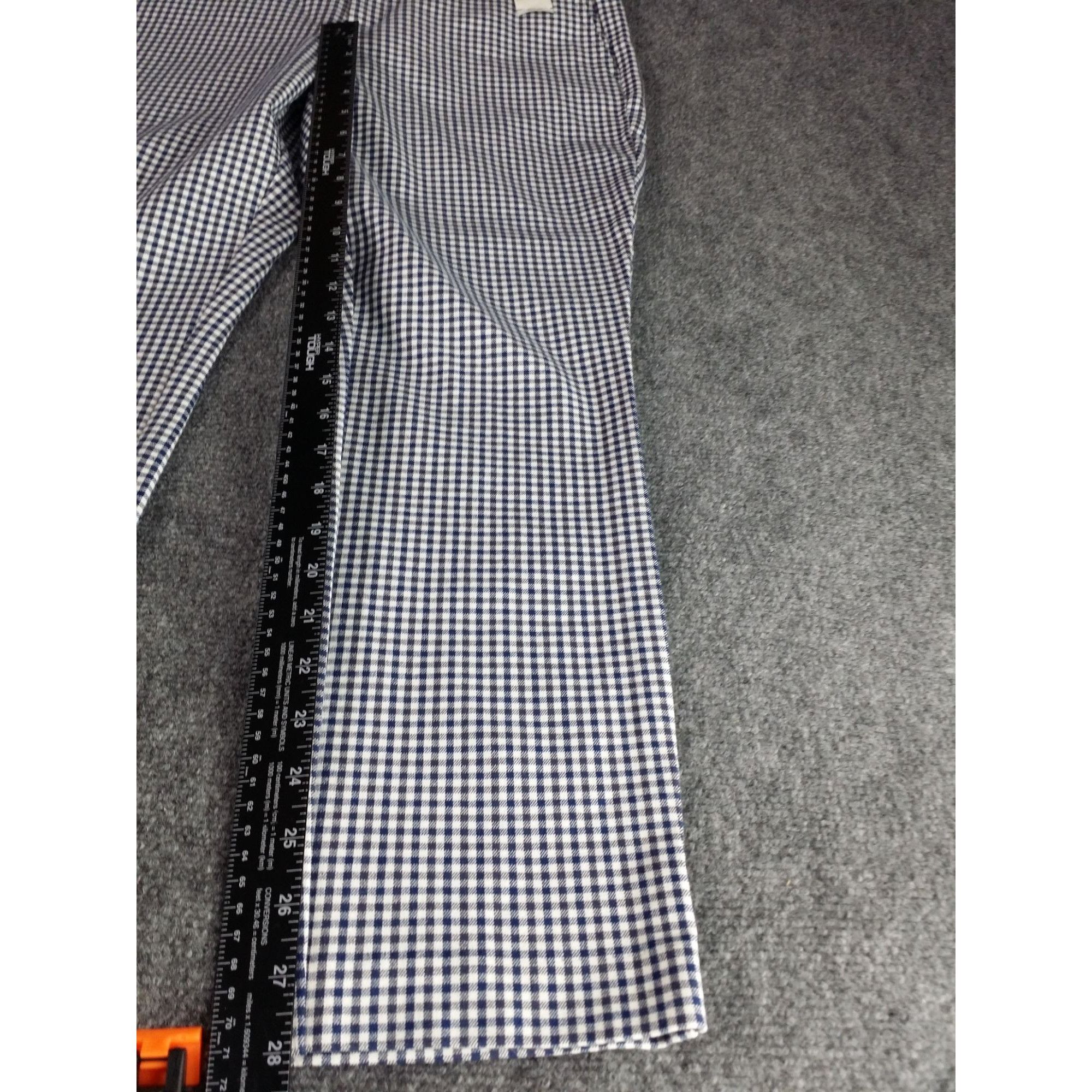 Gap Gap Signature Skinny Ankle Women Sz 10 Gingham Blue White Bo Size 32" / US 10 / IT 46 - 2 Thumbnail