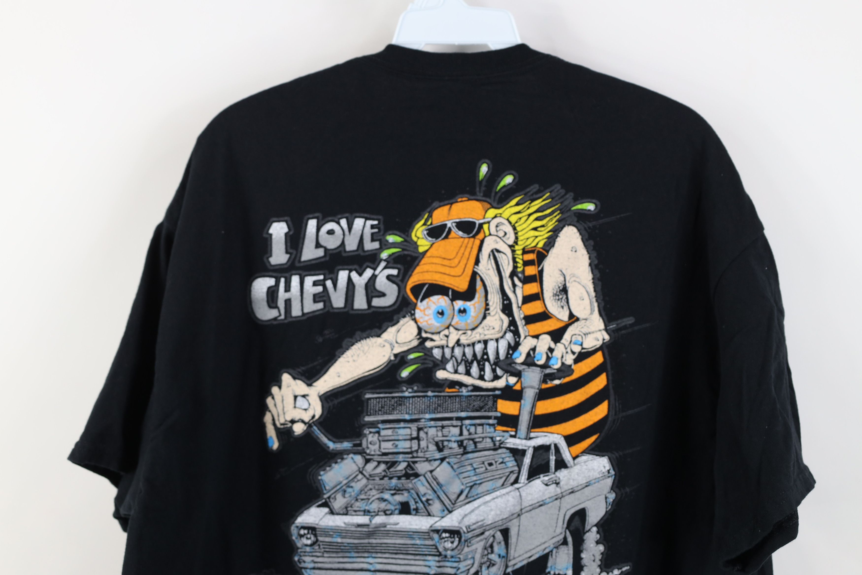 Vintage Retro Y2K Rat Fink Chevy's Car Racing Short Sleeve T-Shirt Size US XL / EU 56 / 4 - 14 Thumbnail