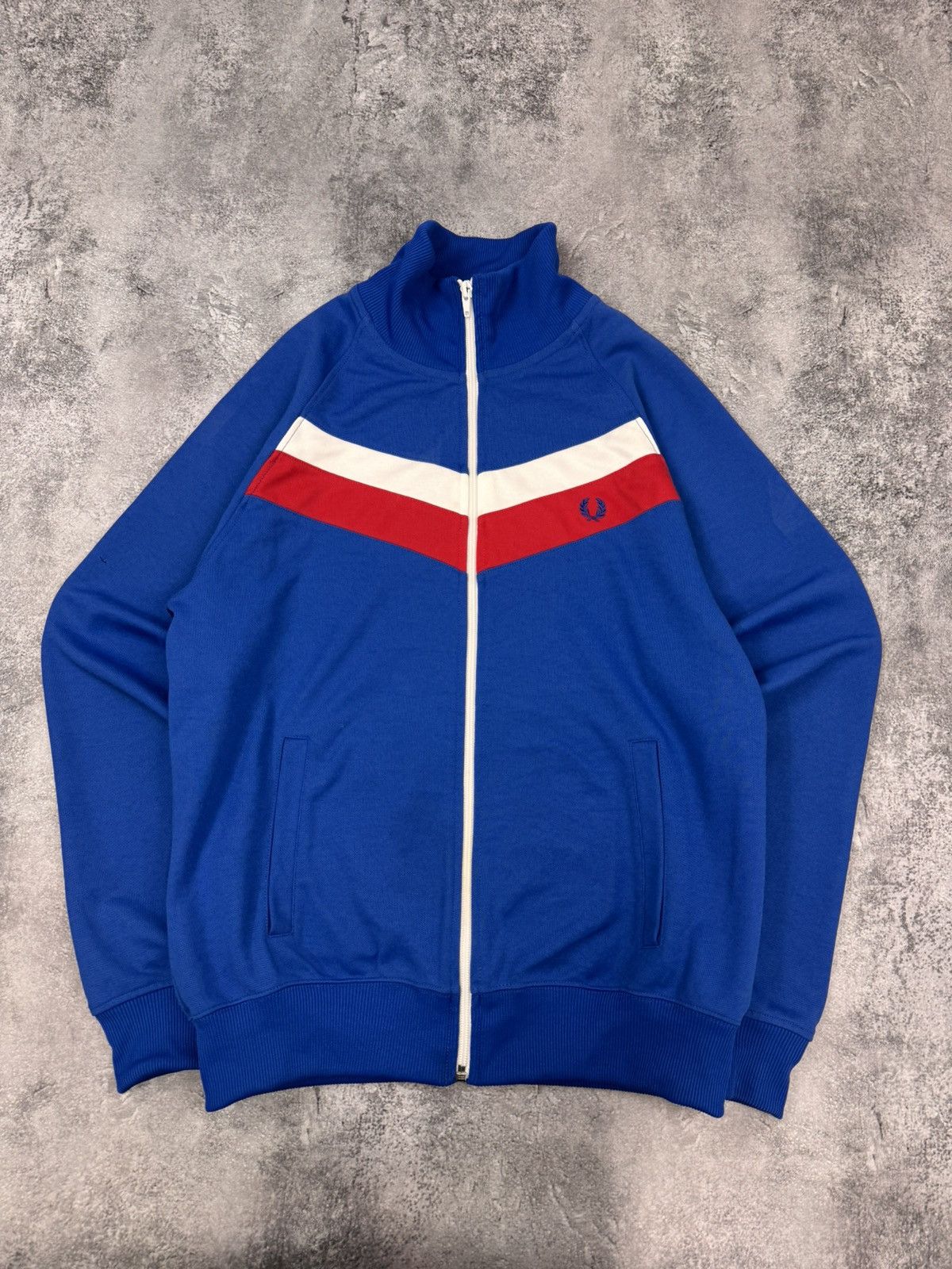 Fred Perry Fred Perry Men Track Jacket Blue Size S Size US S / EU 44-46 / 1 - 1 Thumbnail