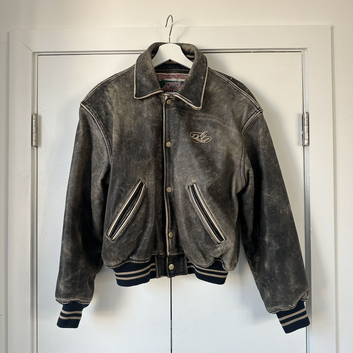 Diesel DIESEL Bomber Leather Jacket Size US M / EU 48-50 / 2 - 1 Thumbnail