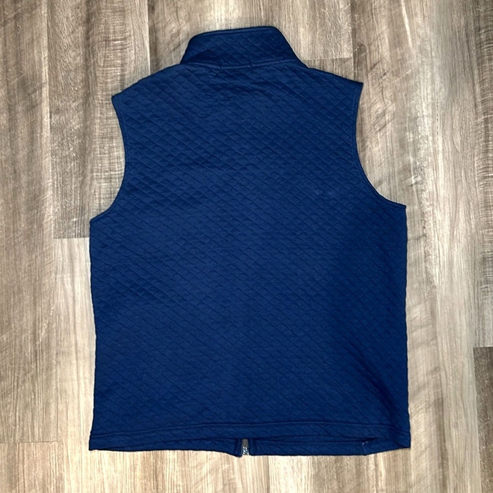 Vintage VINTAGE BYU Idaho Vantage Quilted Vest Men Medium Blue NWOT Cotton Blend Vest Size US M / EU 48-50 / 2 - 3 Thumbnail