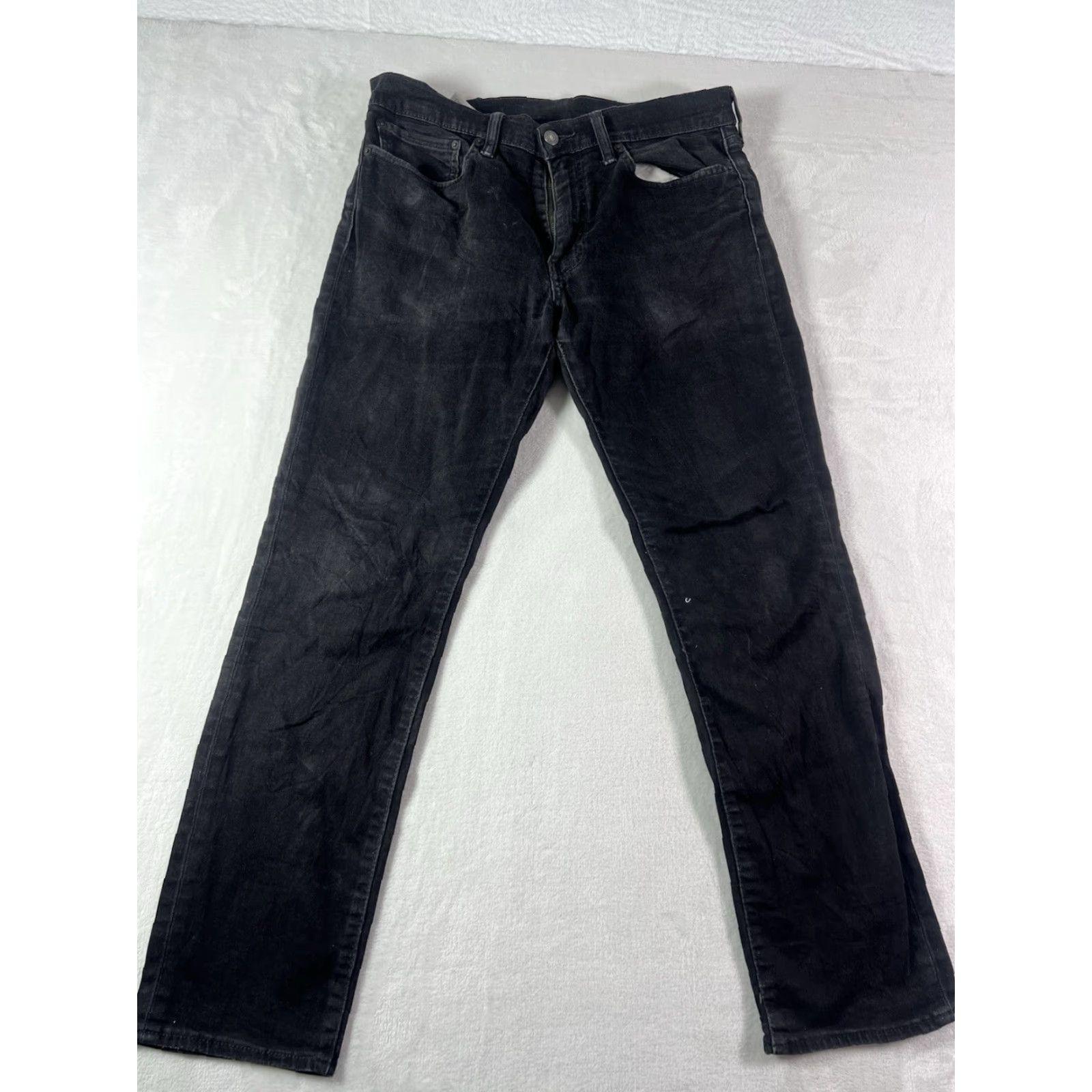 Levi's Levi's Jeans 34x30 Black Regular Straight Distressed 5-Pocket Denim Cowboy 90s USA 500 Series Men Jeans Size US 34 / EU 50 - 2 Thumbnail