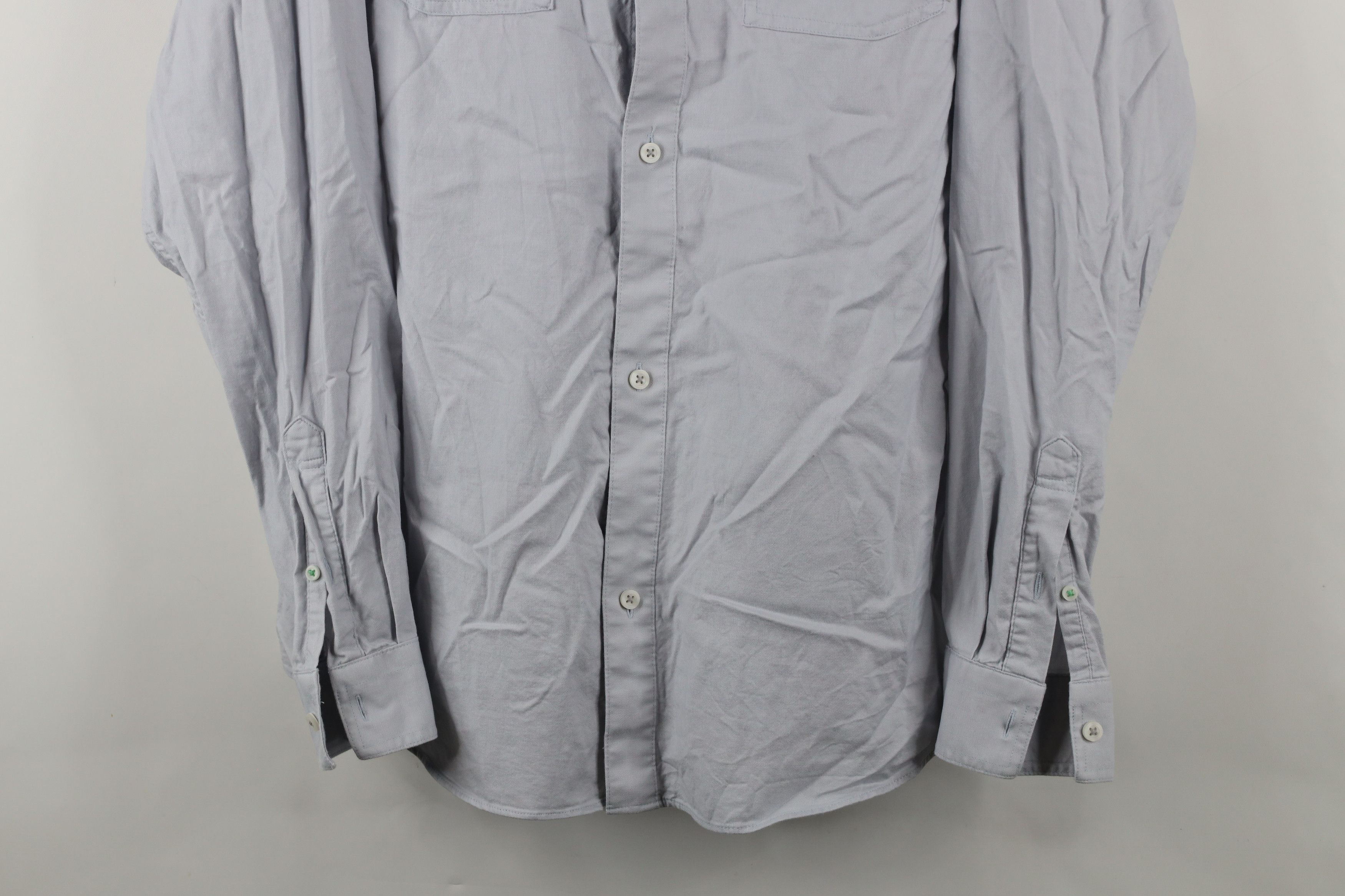 Vintage Linksoul Long Sleeve Oxford Collared Button Down Shirt Gray Size US XL / EU 56 / 4 - 3 Thumbnail