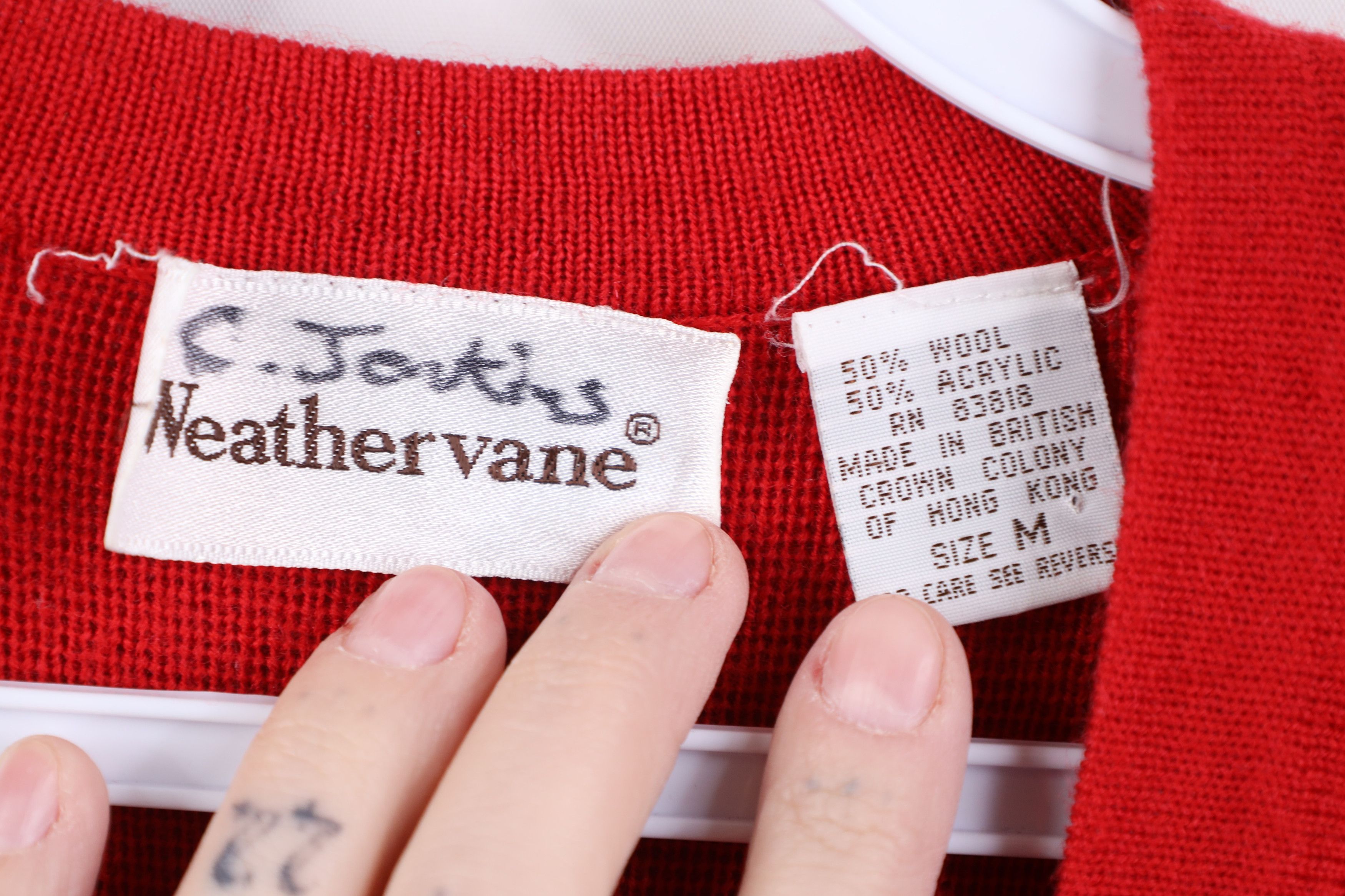 Vintage Vintage 90s Streetwear Wool Blend Knit Cardigan Sweater Red Size M / US 6-8 / IT 42-44 - 4 Thumbnail