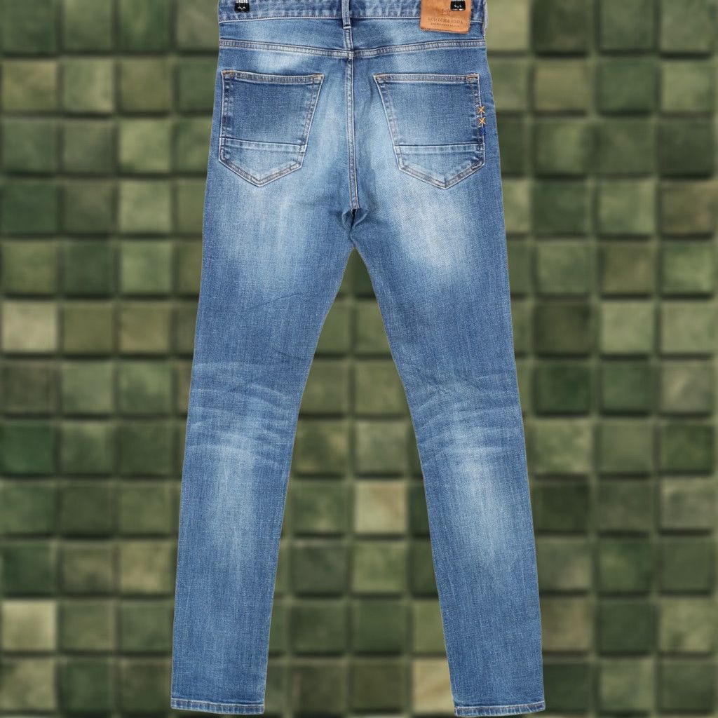 Scotch & Soda SCOTCH & SODA SKIM Stretch Skinny Jeans Men 32/36 Blue Denim Slim 5-Pocket DZ4507 Zips Rise Mid 10-12in Adult Mens Size US 32 / EU 48 - 1 Thumbnail