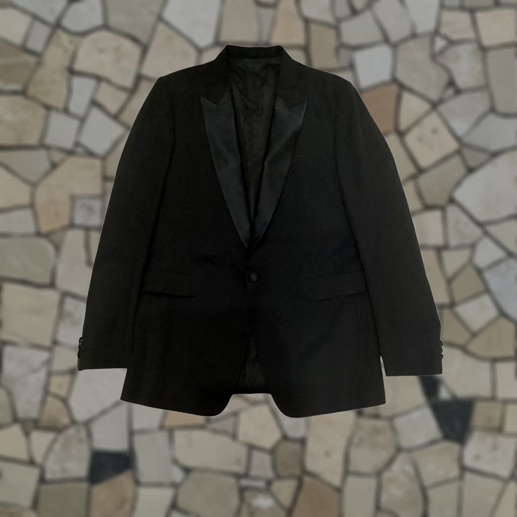 Vintage VINTAGE Kasey’s Custom Tailoring Suit Coat Blazer Tuxedo Black Mens Large/ XLarge One Button Formal Pre-Owned Like New Size 42R - 1 Thumbnail