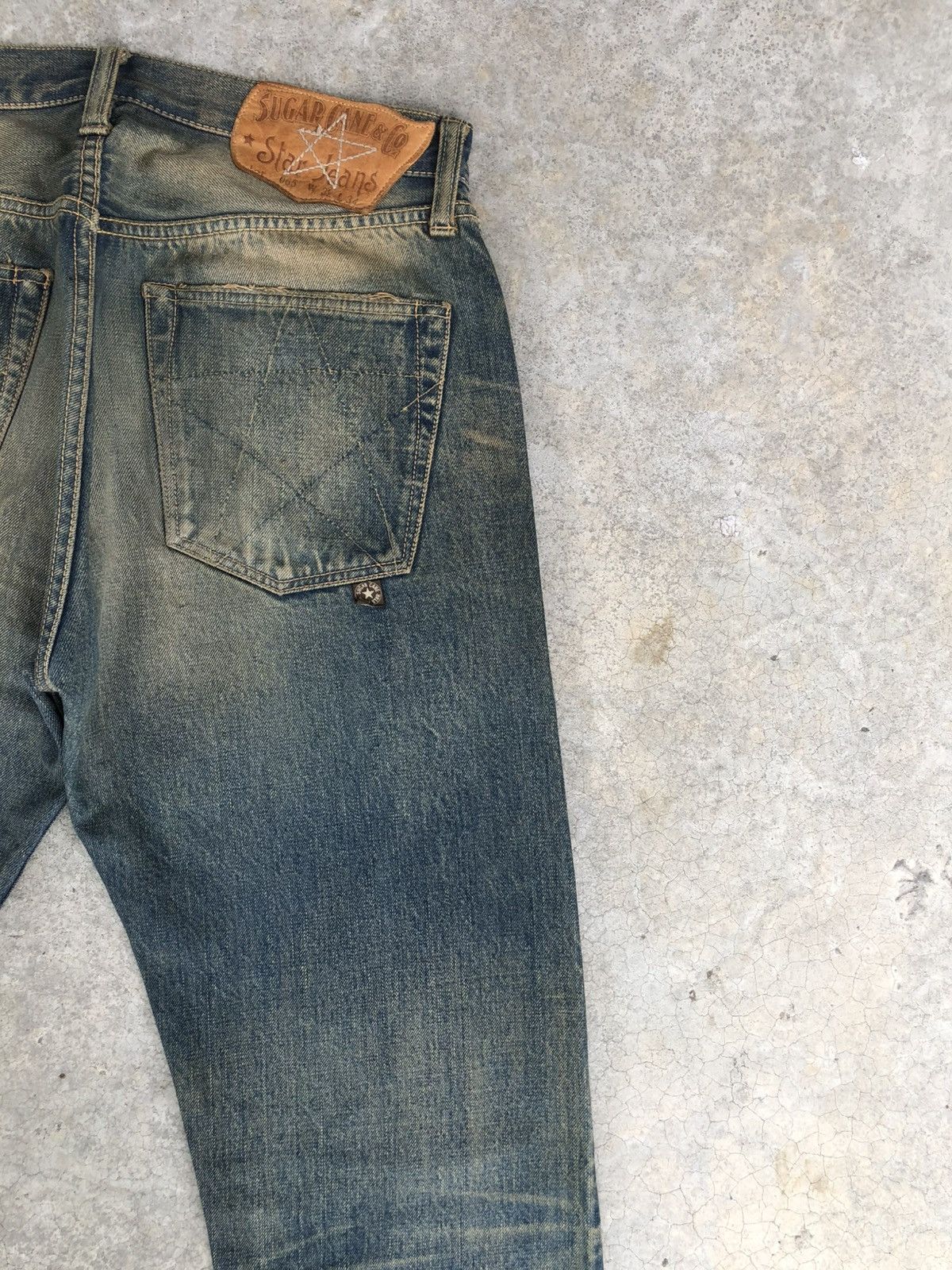 Sugar Cane Vintage Sugarcane 065 Distressed Denim Selvedge Denim Star Size US 32 / EU 48 - 13 Thumbnail