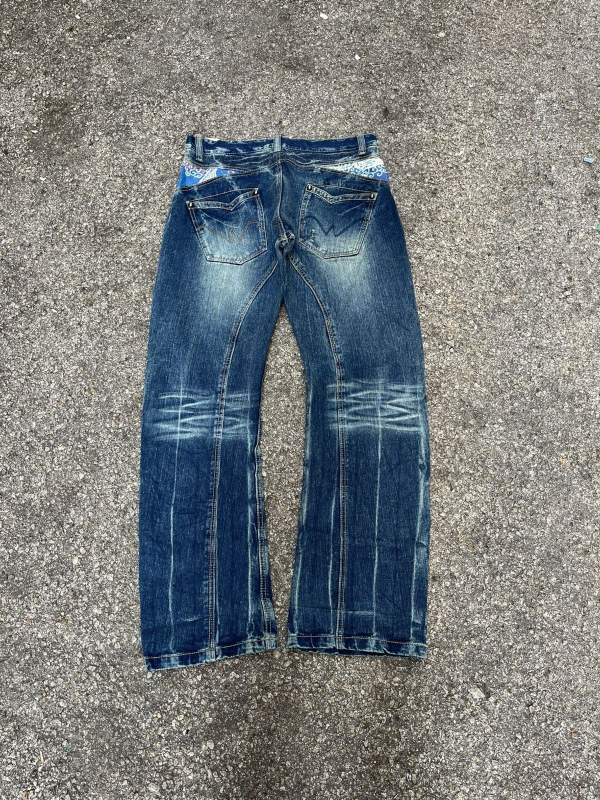 Hysteric Glamour SICK‼️Japanese Brand Exibitionist Jeans Clawmark Punk Denim Size US 34 / EU 50 - 9 Thumbnail