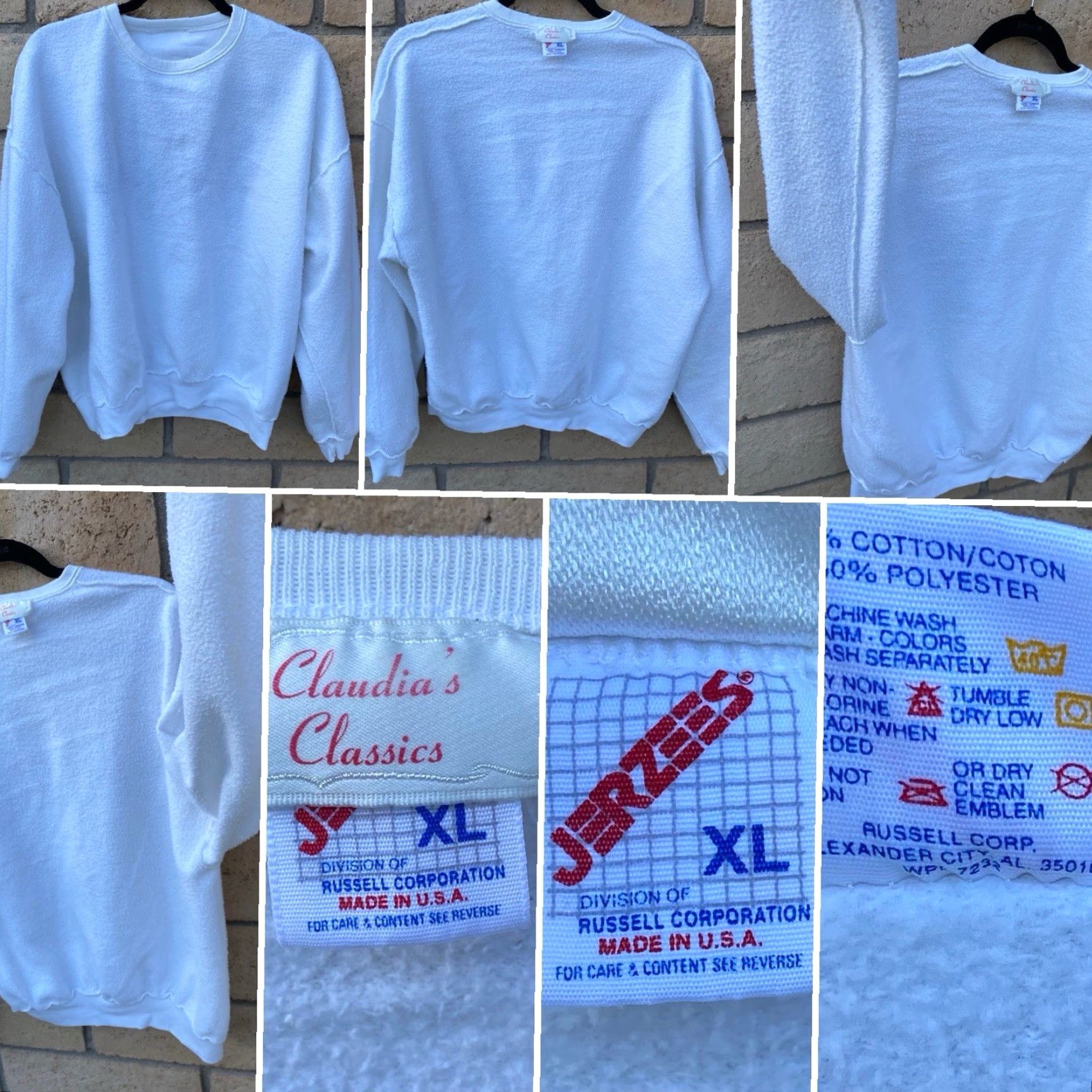 Jerzees Vtg Jerzees Sweatshirt Shirt 90s Mens XL White Graphic Print Deverett Claudias Closet Tap Dance Size US XL / EU 56 / 4 - 7 Thumbnail