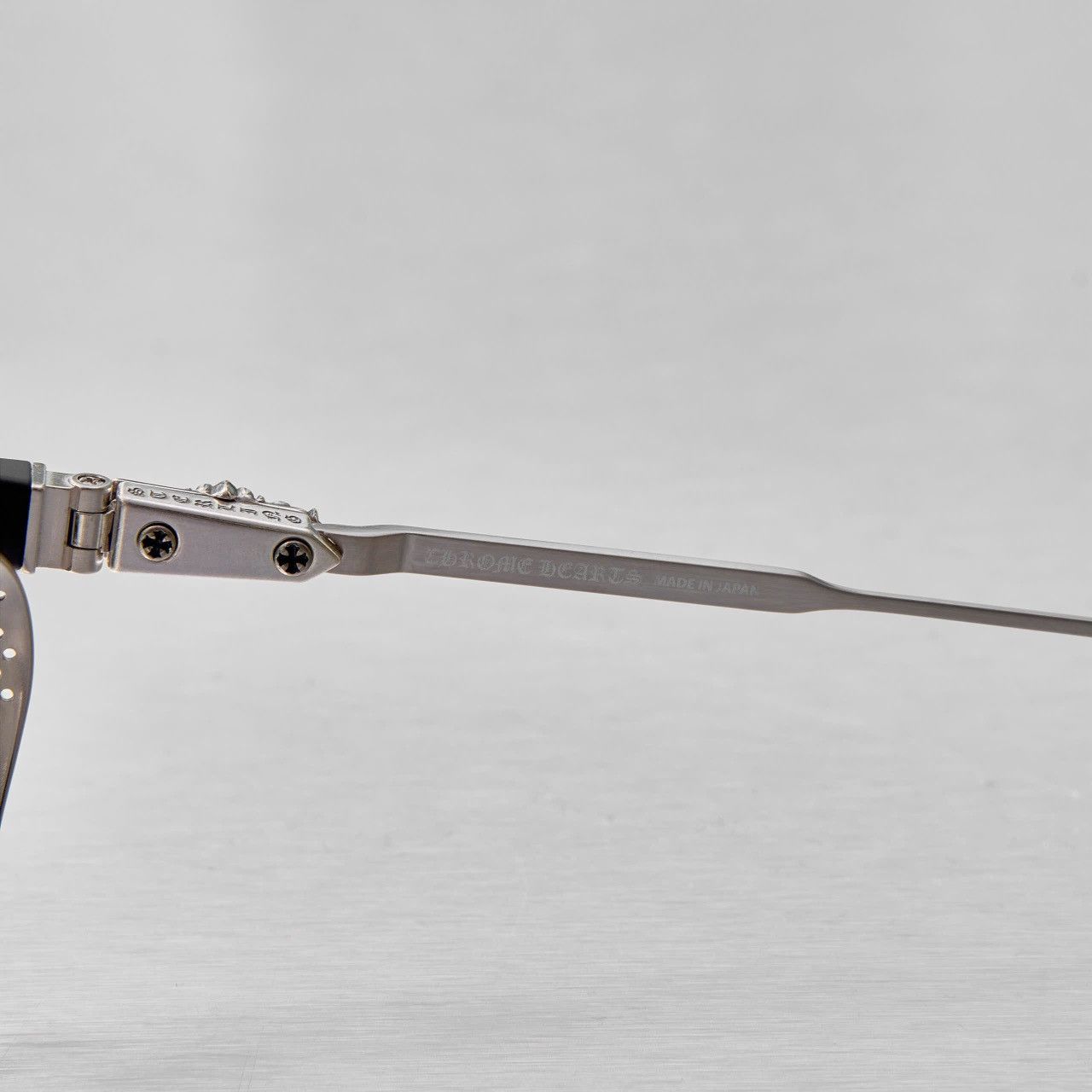 Chrome Hearts CHROME HEARTS LGMA MATTE BLACK/BRUSHED SILVER GLASSES Size ONE SIZE - 4 Thumbnail