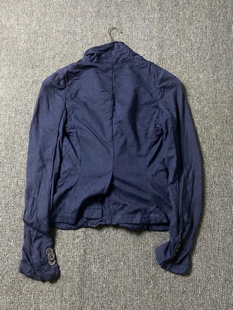 Japanese Brand QcQc Brand Distressed Button Blazer Jacket (185) Size US XXS / EU 40 - 2 Thumbnail