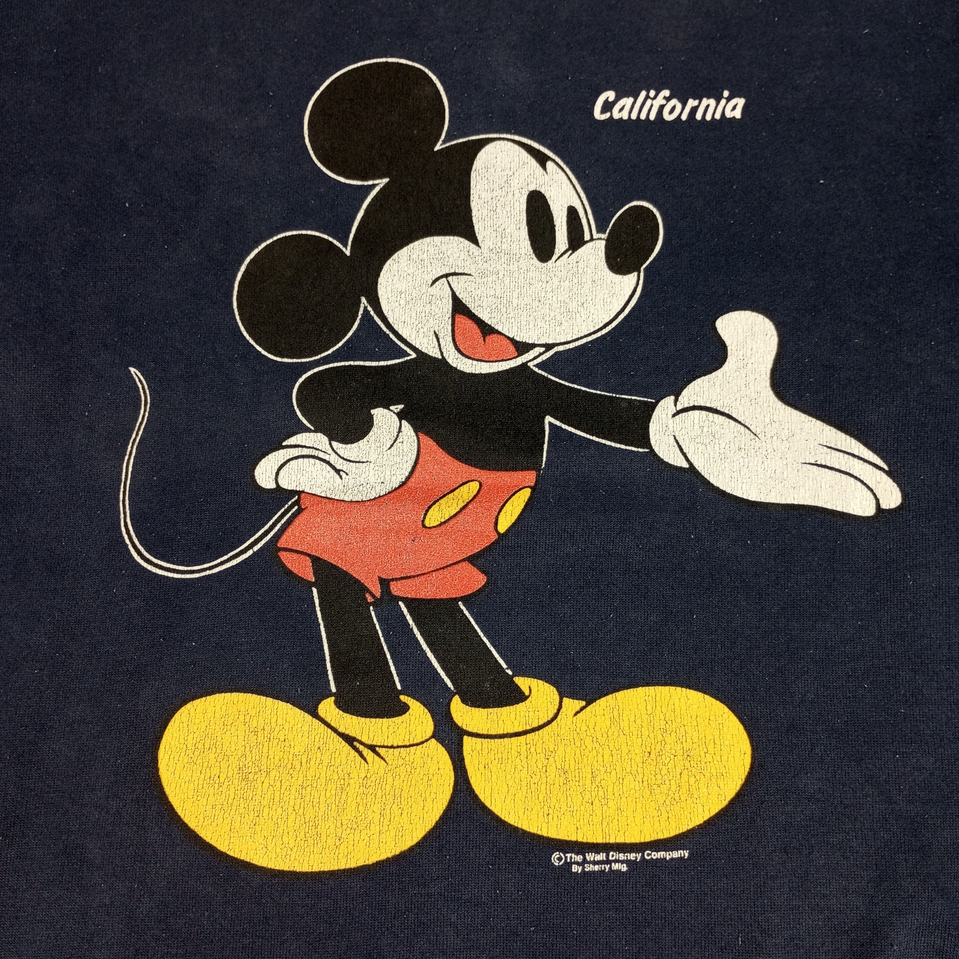 Disney × Mickey Mouse × Vintage Mickey Mouse California Distressed Disney Sweatshirt Size US L / EU 52-54 / 3 - 2 Thumbnail