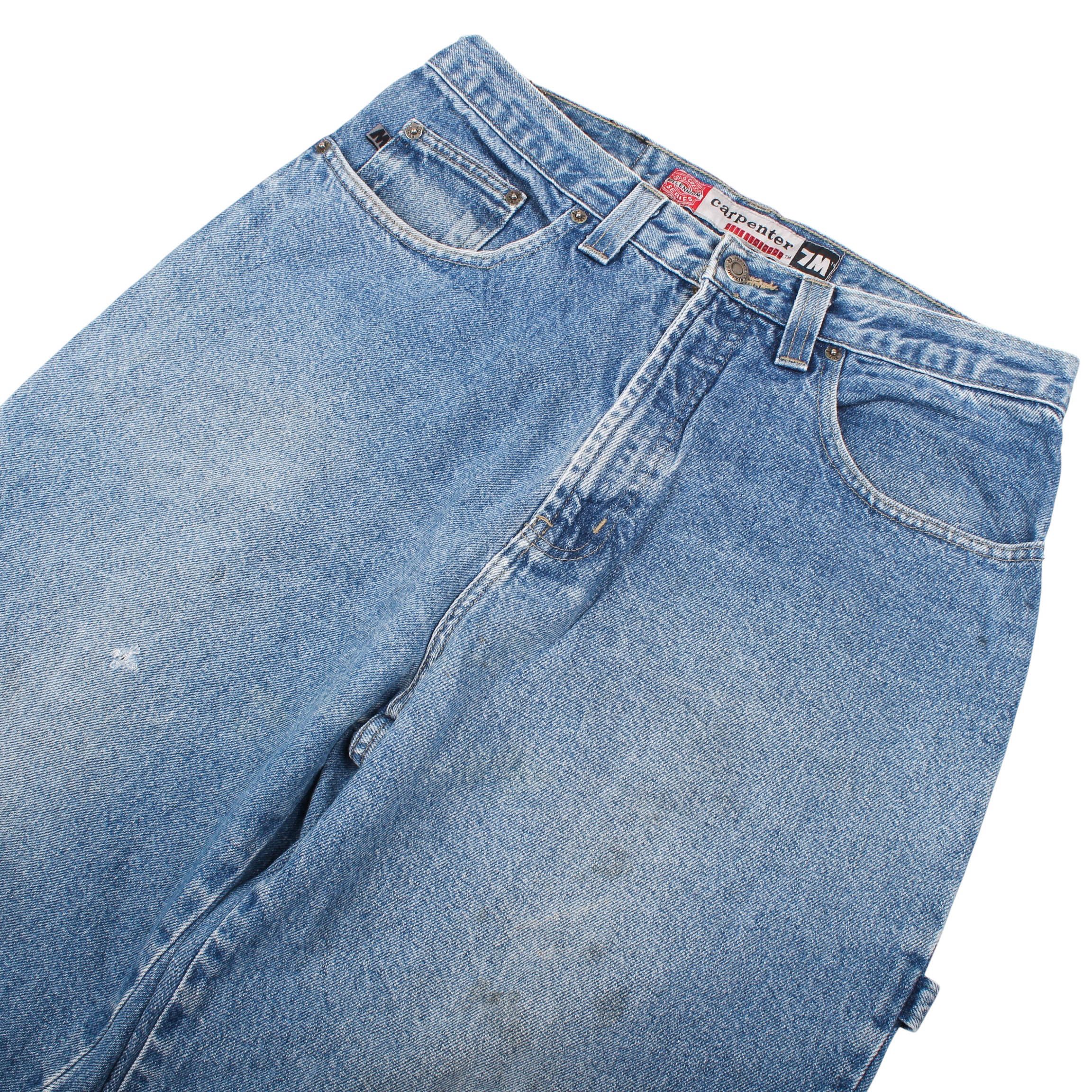 Jean Vintage Baggy Carpenter Jeans 90s Size US 32 / EU 48 - 4 Thumbnail