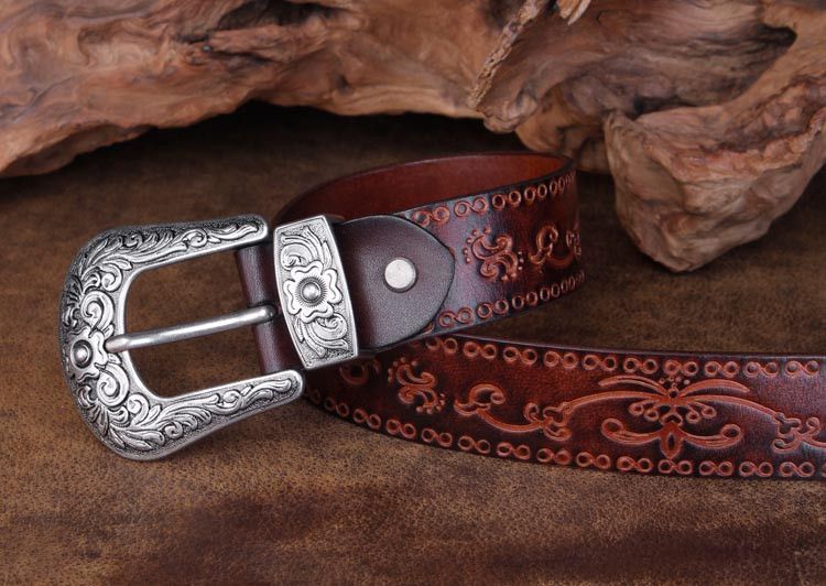 Japanese Brand Retro flower cowboy belt Size ONE SIZE - 3 Thumbnail