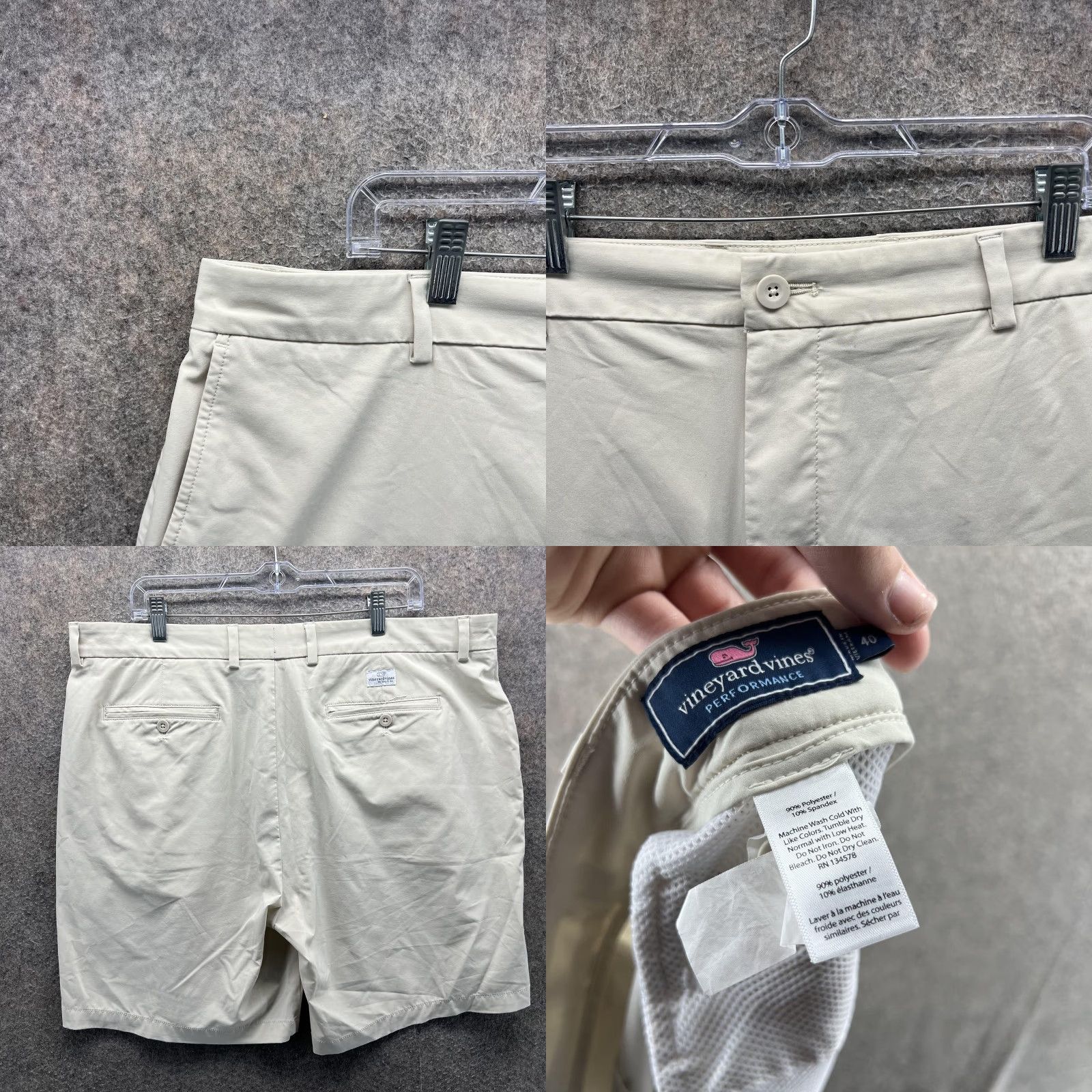 Vineyard Vines Vineyard Vines Shorts Mens 40 Beige Performance Chino Stretch 9 Inseam Casual Size US 40 / EU 56 - 8 Thumbnail