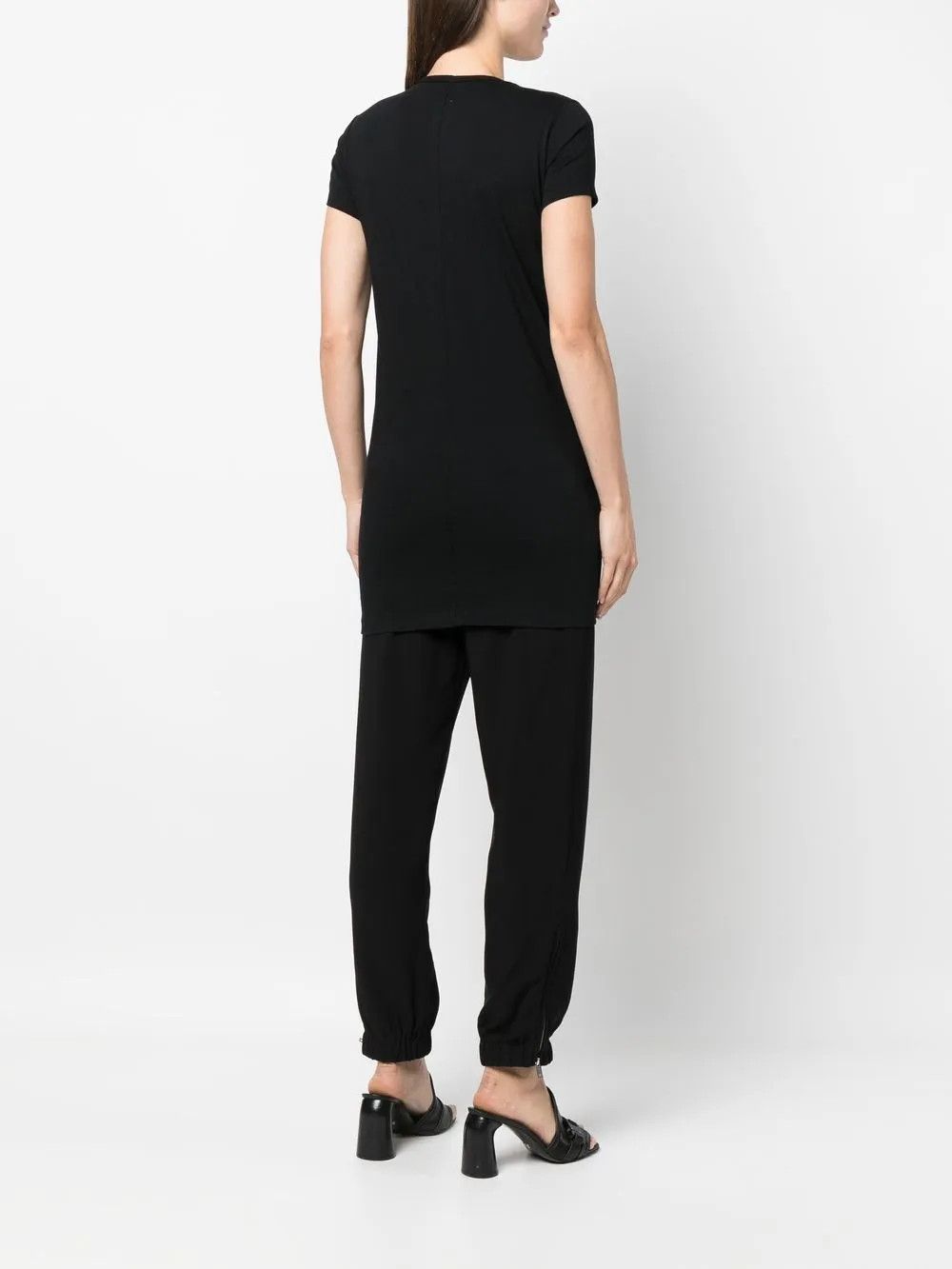 Rick Owens o1y0126 Crewneck T-Shirt in Black Size L / US 10 / IT 46 - 4 Thumbnail