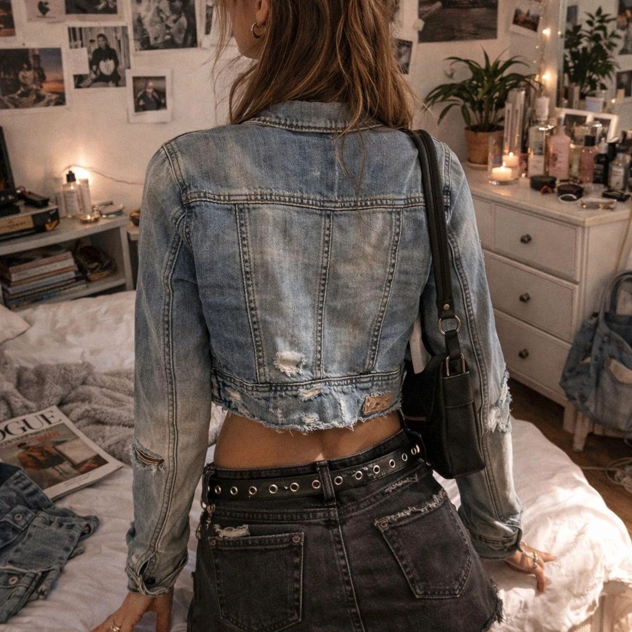 California Republic y2k soul Cal denim jacket distressed Size S / US 4 / IT 40 - 2 Thumbnail