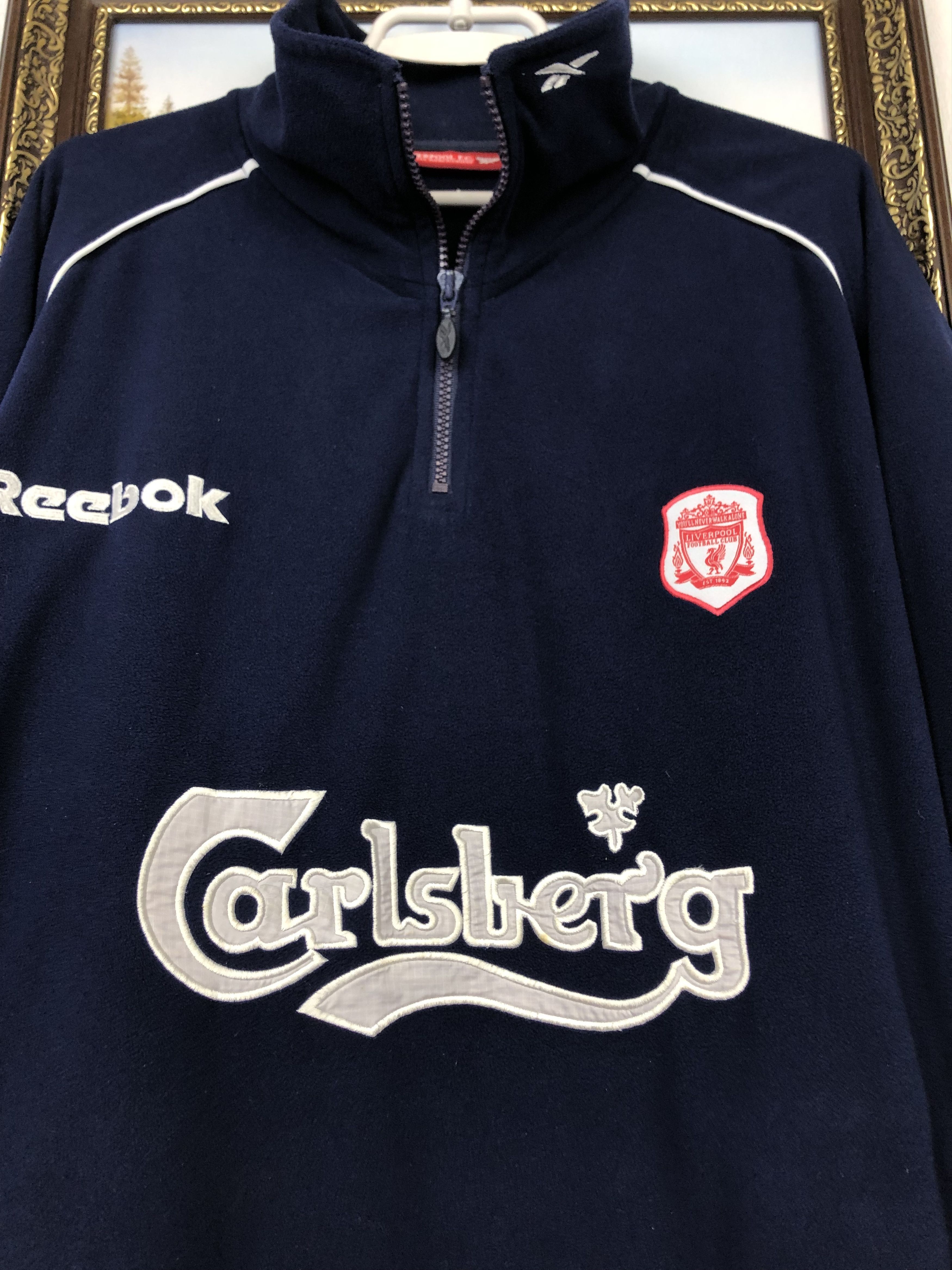 Reebok Vintage Reebok Liverpool Football Fleece Track Sweatshirt Size US XL / EU 56 / 4 - 3 Thumbnail