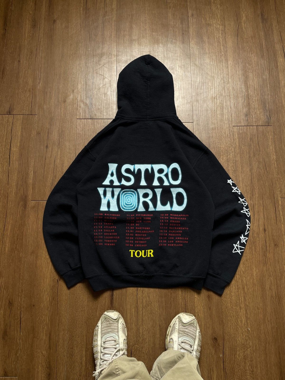 image of Hoodie Astro World in Black, Men's (Size Medium)