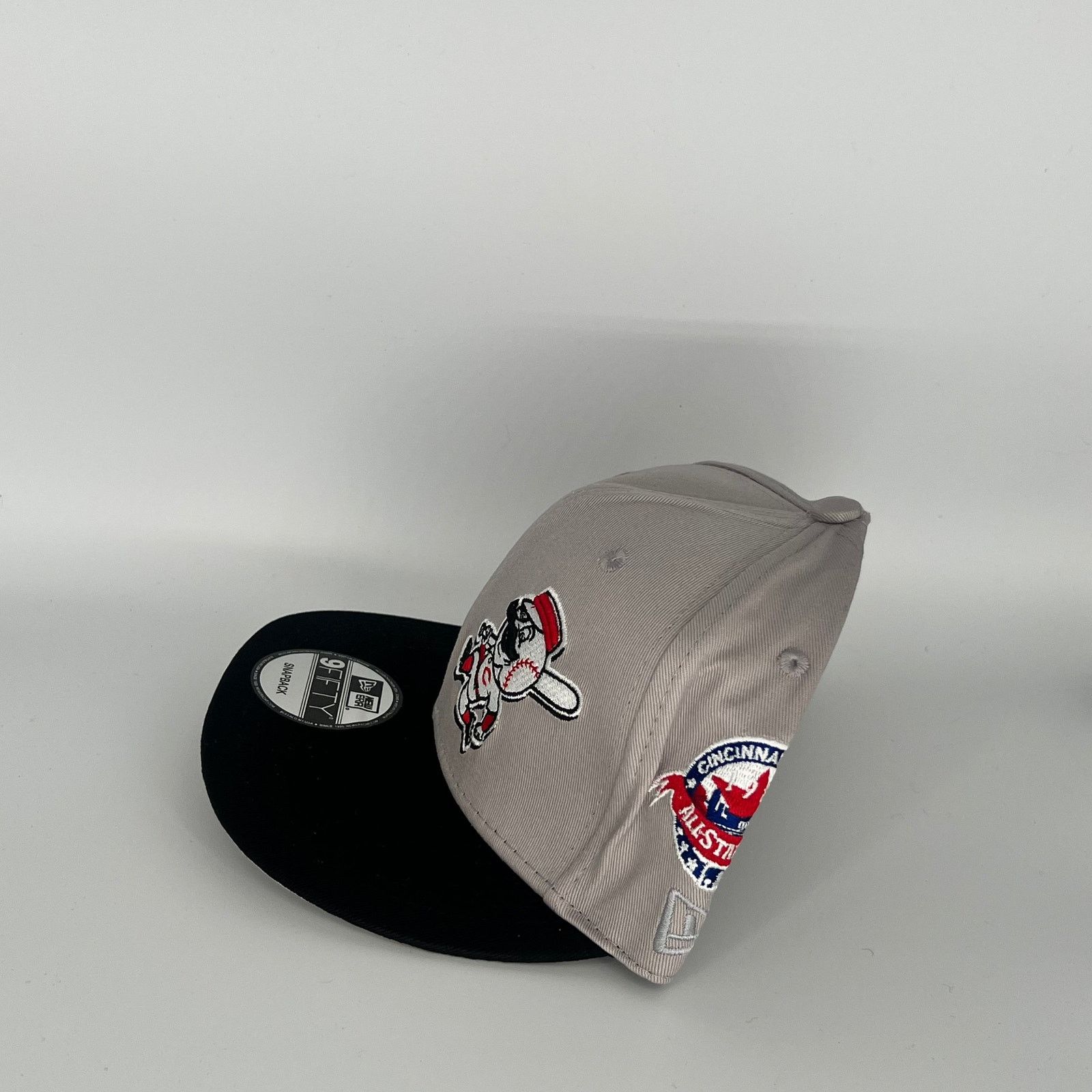 New Era Gray Black Cincinnati Reds '90 All Star World Series New Era Size ONE SIZE - 3 Thumbnail