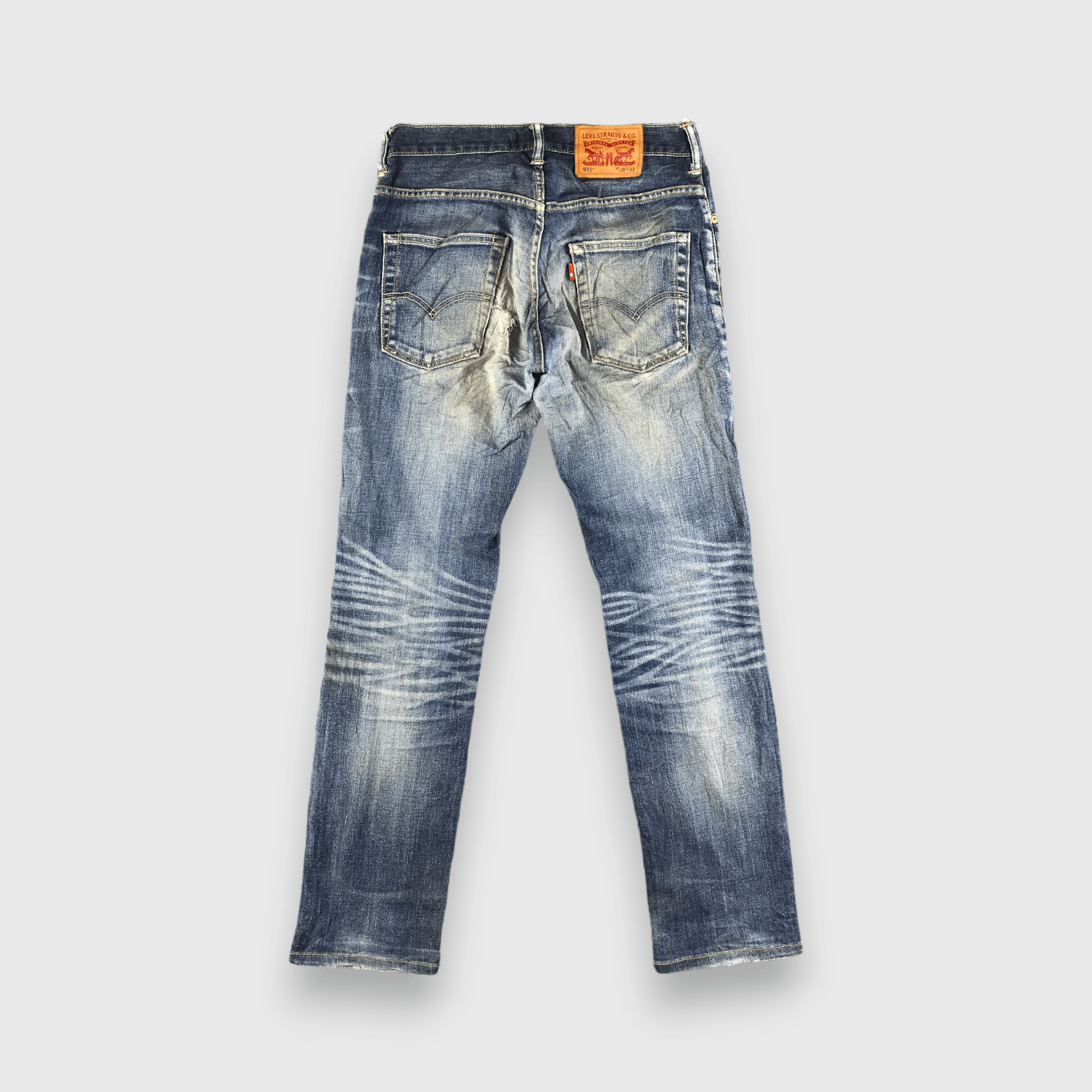Levi's Vintage Blue Wash Levis 551 Jeans-J3824 Size US 30 / EU 46 - 2 Thumbnail