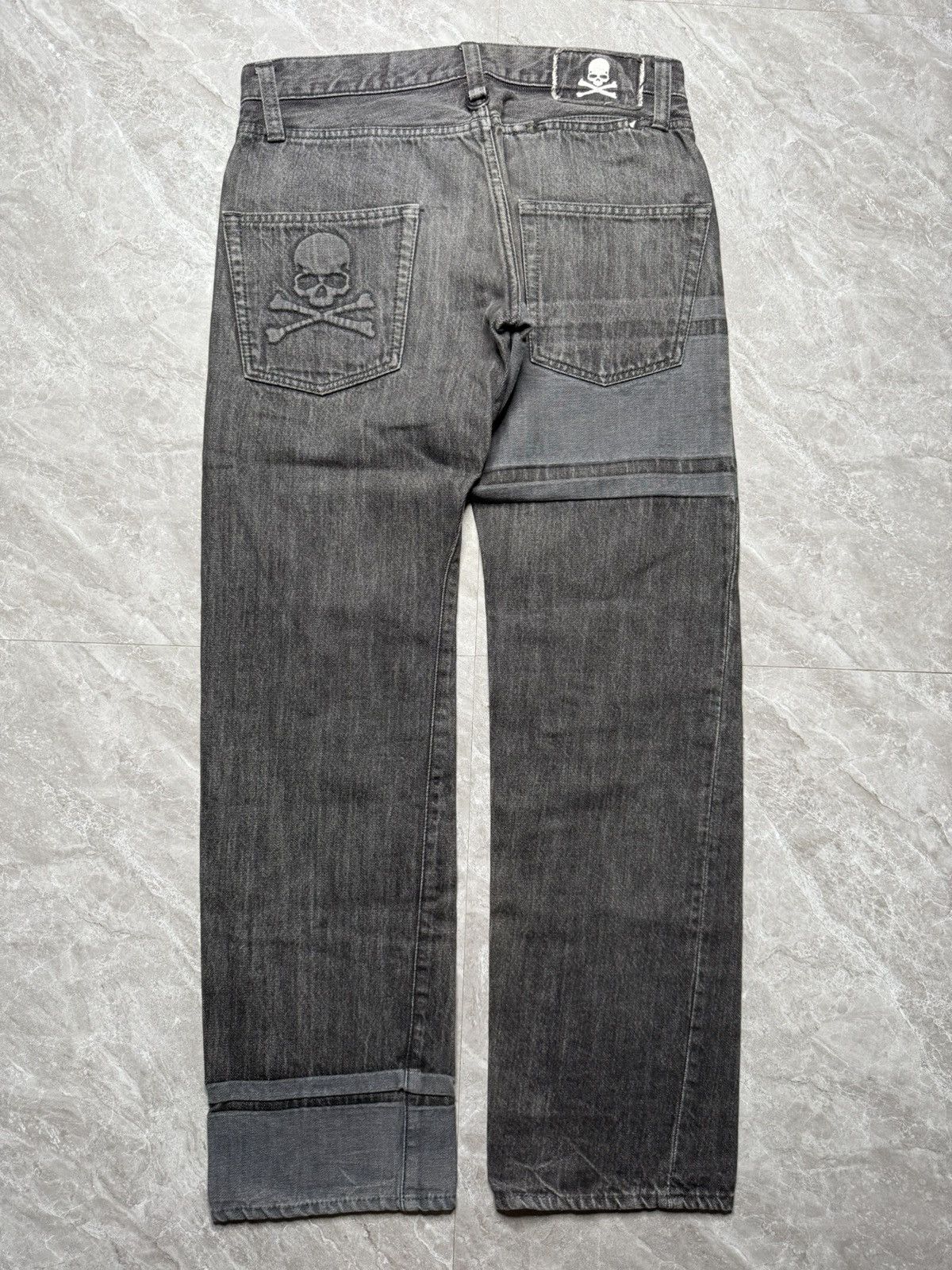 Mastermind Japan Mastermind Japan Embossed Skull Washed Jeans Size US 30 / EU 46 - 1 Thumbnail