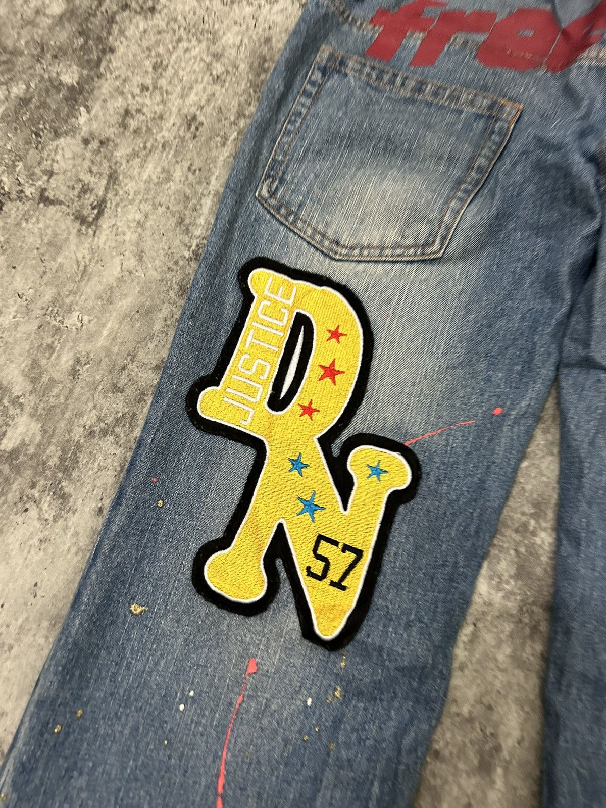 Hysteric Glamour Daily News Double Waist Paint Free Scope Distressed Jeans Size US 32 / EU 48 - 9 Thumbnail