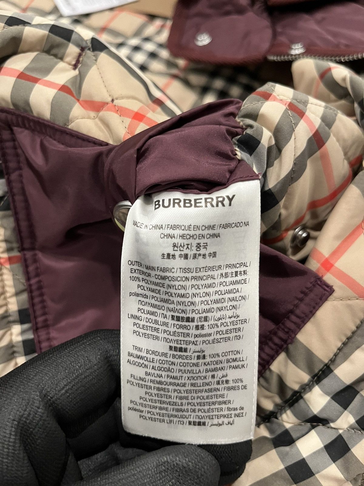 Burberry Burberry Cropped Quilted Nylon Jacket Size L / US 10 / IT 46 - 19 Thumbnail