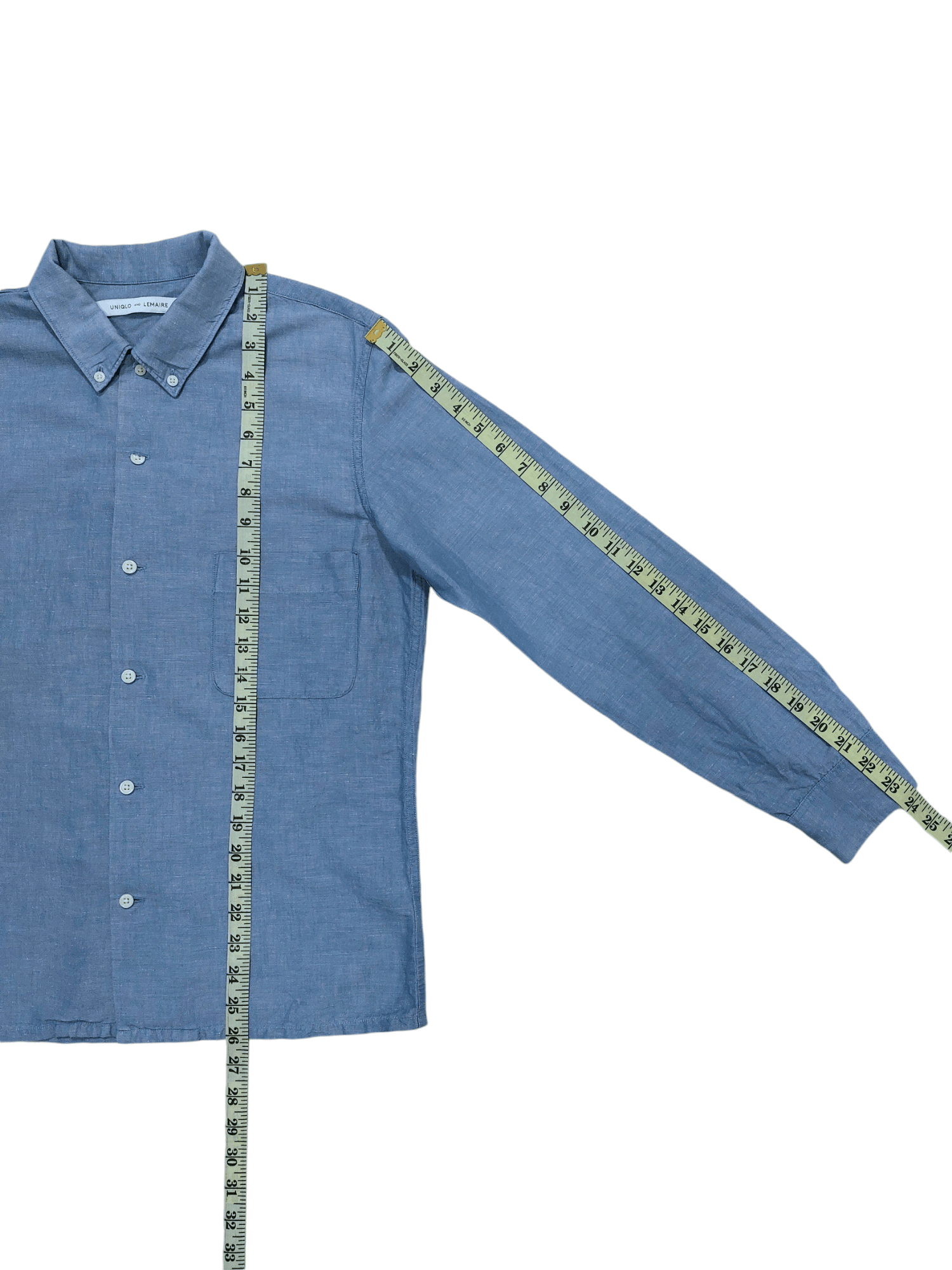 Lemaire Uniqlo X Lemaire Linen Blend Chambray Shirt Size US M / EU 48-50 / 2 - 8 Thumbnail