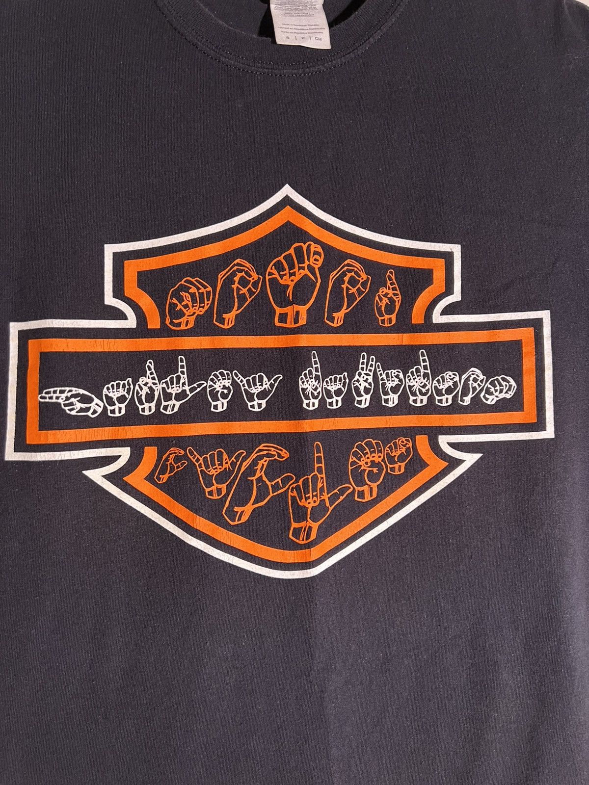 Vintage Y2K 2000’s VTG Vintage Harley Davidson ASL Sign Retro Shirt Size US S / EU 44-46 / 1 - 5 Thumbnail