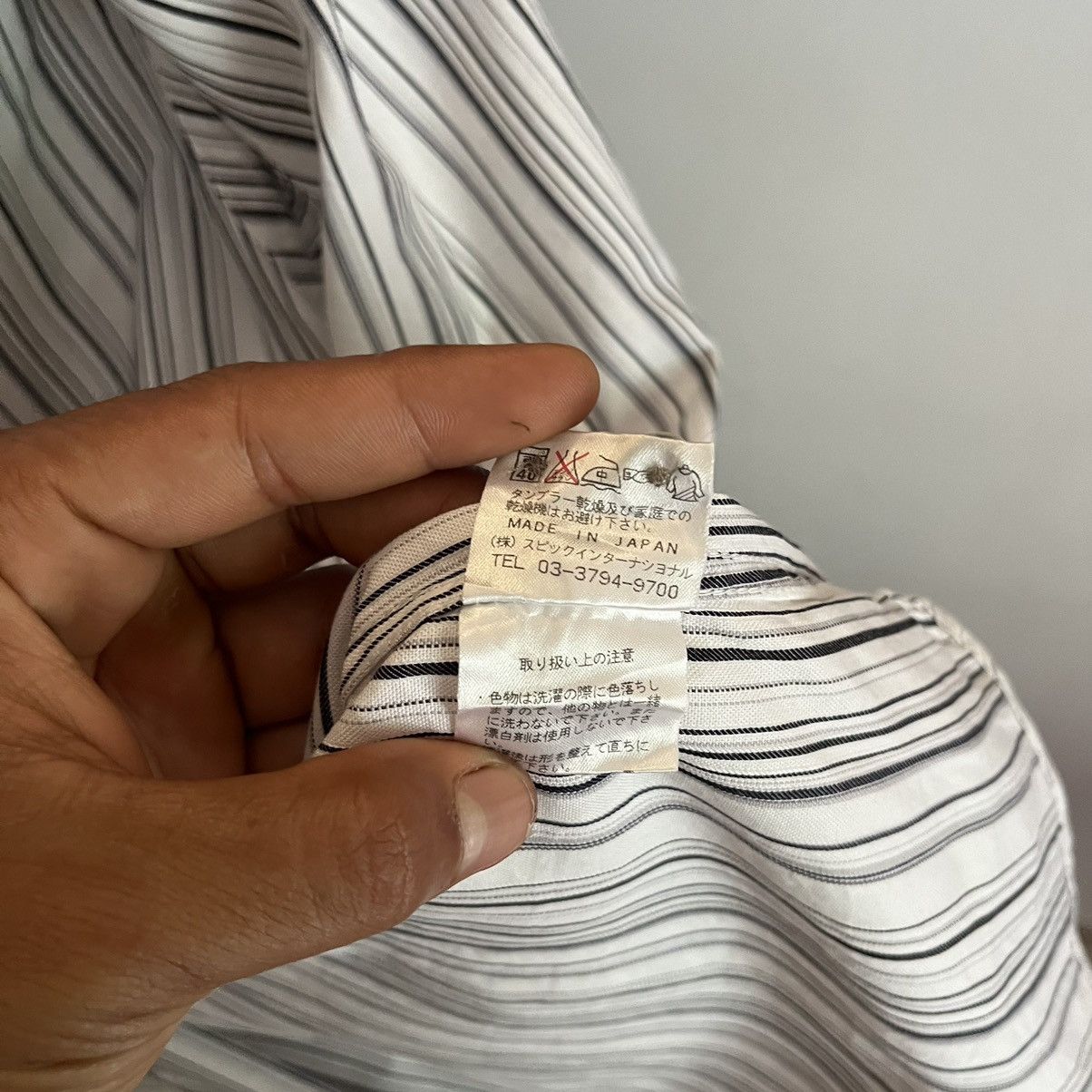Tornado Mart Tornado Mart Reverse Double Collar Striped Shirt Size US L / EU 52-54 / 3 - 15 Thumbnail