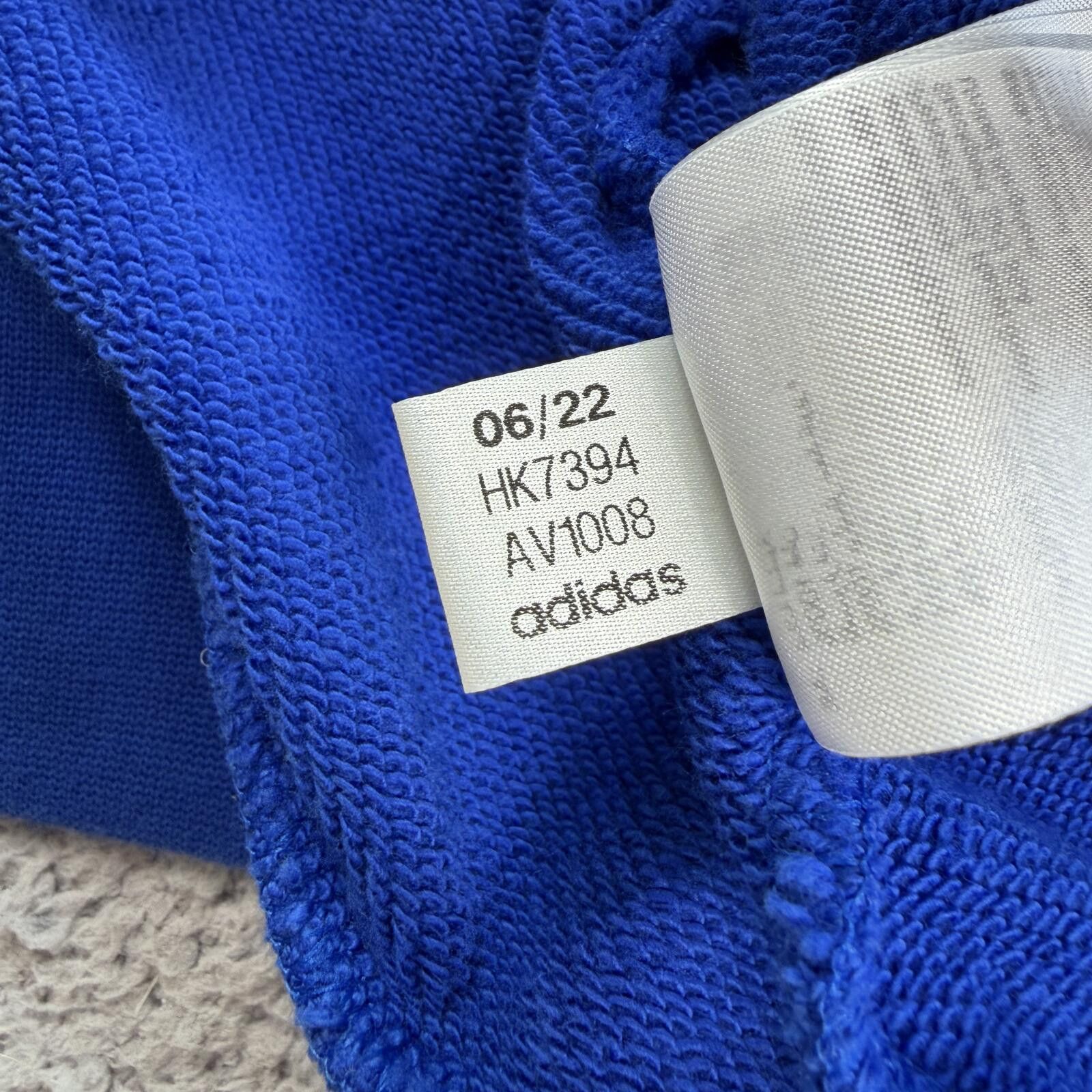 Adidas Adidas Originals Trefoil Hoodie Blue Stripe Sleeve Mens S Size US S / EU 44-46 / 1 - 7 Thumbnail