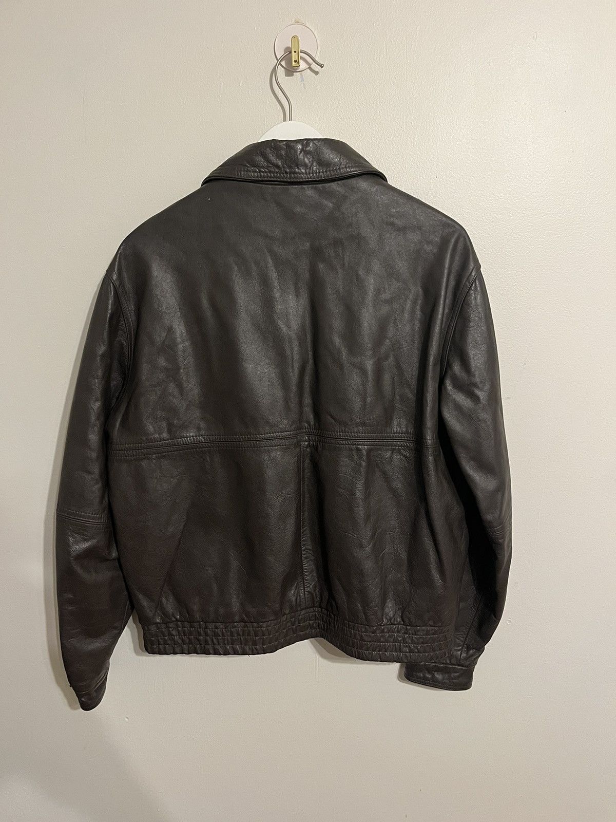 Genuine Leather × Vintage Vintage Genuine Leather 1970s Bomber Jacket 🔥 Size US M / EU 48-50 / 2 - 7 Thumbnail