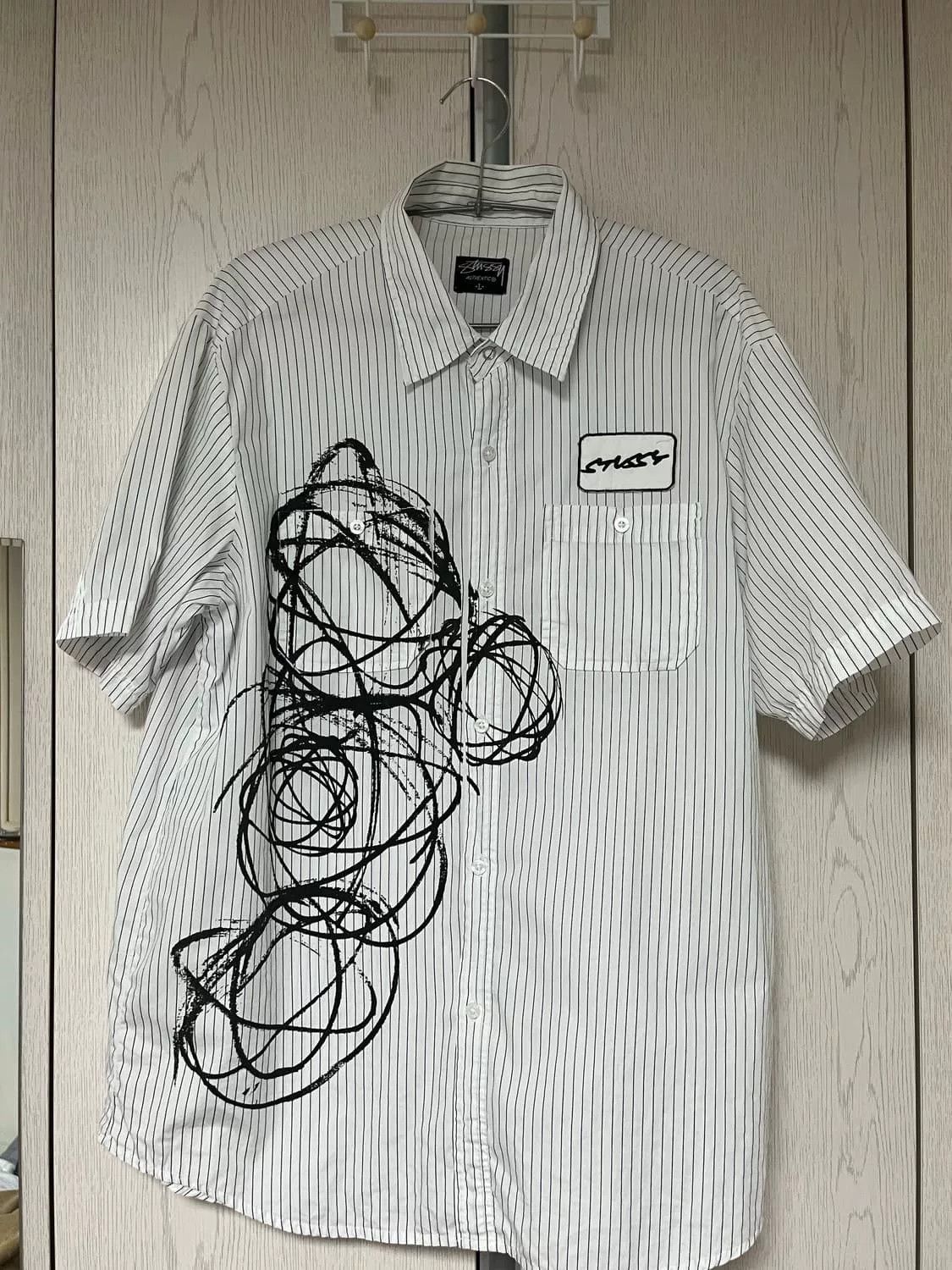 Stussy Stussy Vintage Graffiti Striped Shirt Size US L / EU 52-54 / 3 - 1 Thumbnail