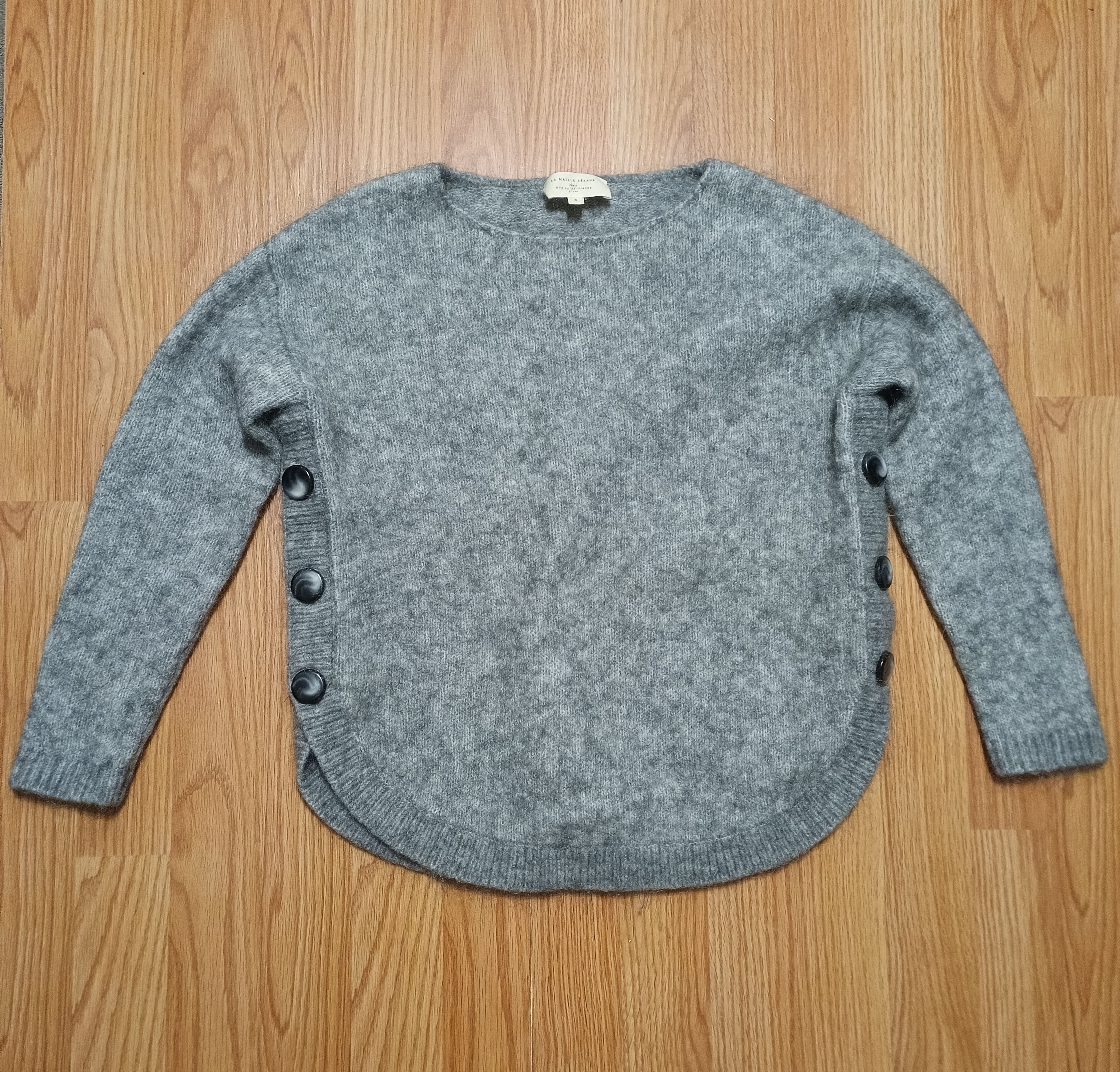 Sezane SEZANE Paul Jumper Grey Wool Mohair Sweater Size S Size S / US 4 / IT 40 - 4 Thumbnail