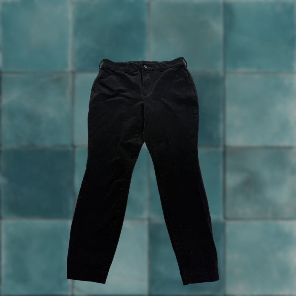 Duluth Trading Company Duluth Trading Pants Womens 12 Black Corduroy Stretch Straight Leg Casual Size 34" / US 12 / IT 48 - 1 Thumbnail