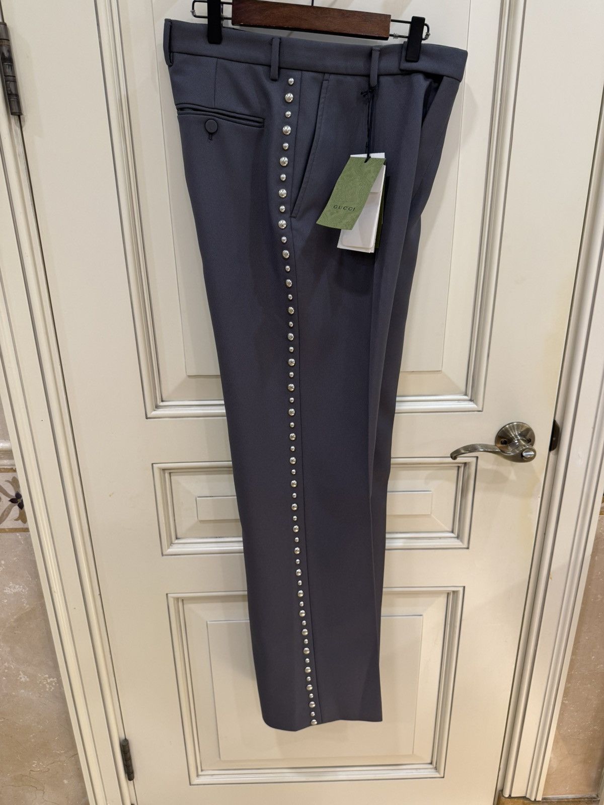 Gucci Stud sides fluid drill pants size46 Size US 30 / EU 46 - 5 Thumbnail