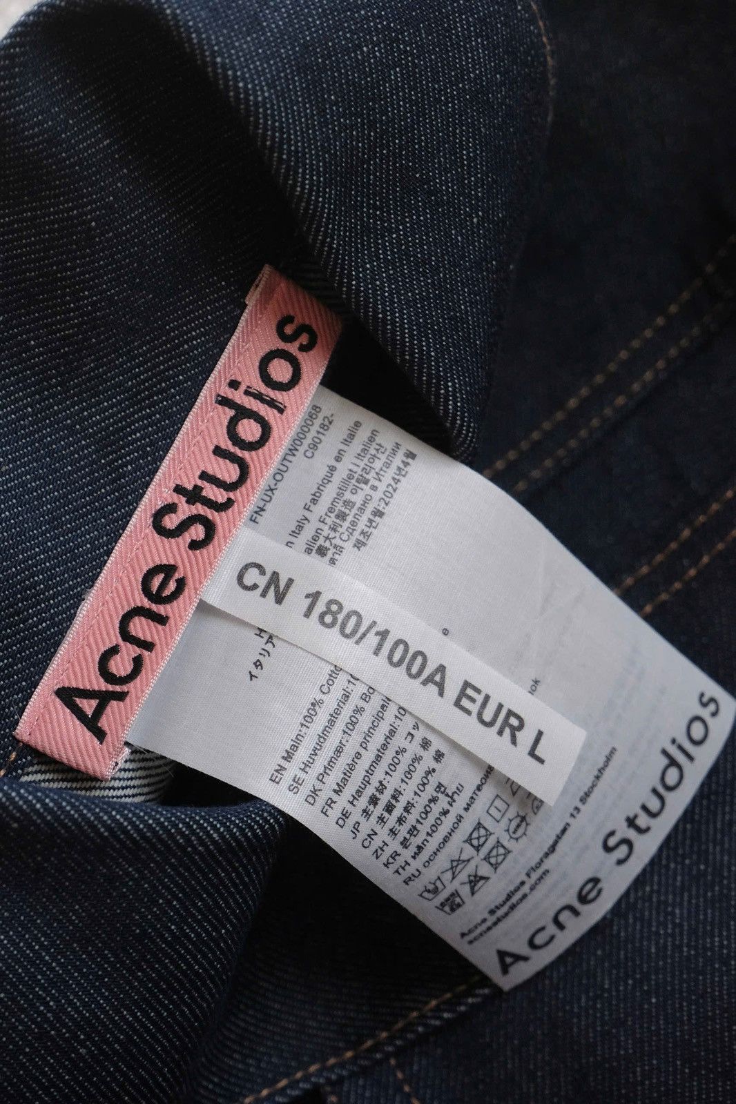 Acne Studios Acne Studios Boxy Denim Jacket-Indigo Blue Size US L / EU 52-54 / 3 - 5 Thumbnail