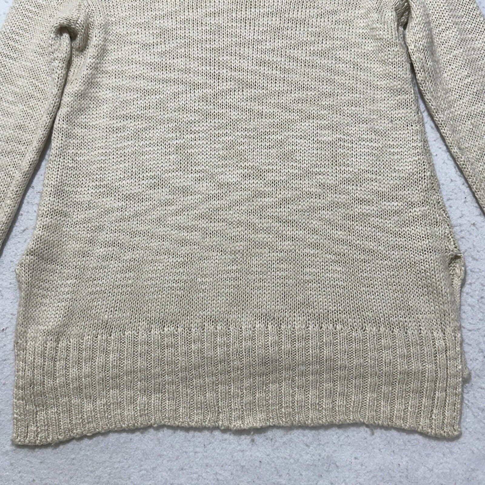 H&M H&M Medium Cowl Neck Wool Blend Pullover Sweater Beige Knit Size M / US 6-8 / IT 42-44 - 12 Thumbnail