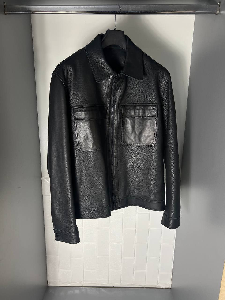 Ted Baker VERY RARE TED BAKER REAL LEATHER JACKET BIKE CASUAL Y2K Size US M / EU 48-50 / 2 - 3 Thumbnail