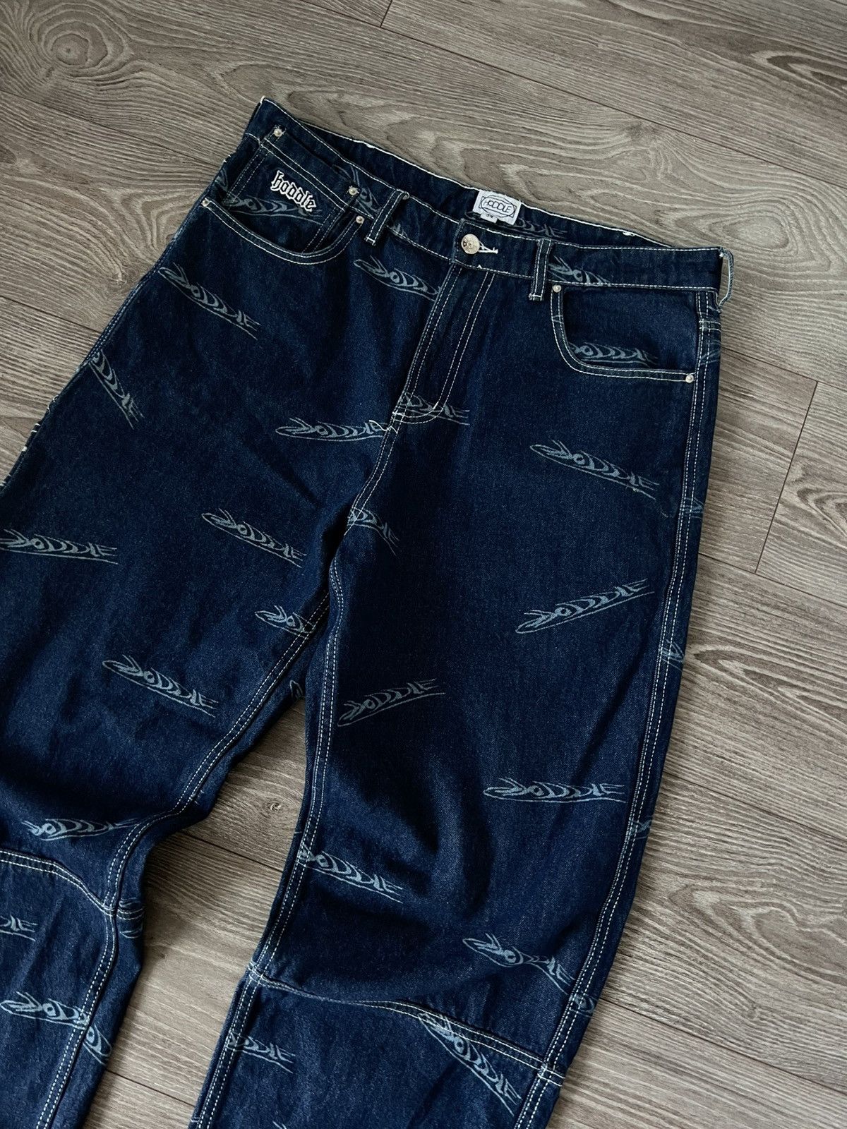 Hoddle Hoddle 12 Ounce Single Knee Carpenter Denim Ranger Jeans Size US 34 / EU 50 - 6 Thumbnail
