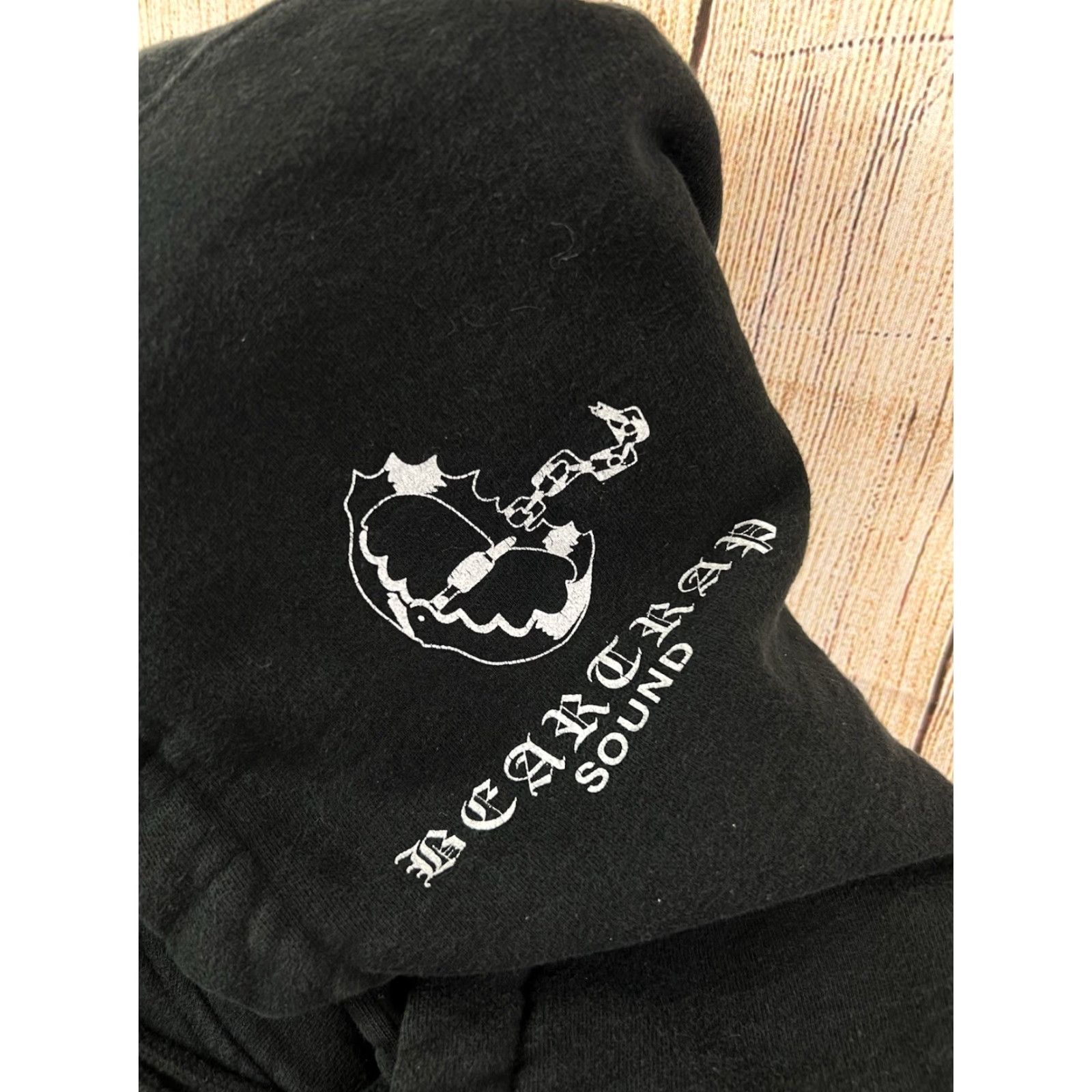 Vintage VINTAGE Blackbear Sound Hoodie Mens Large Black Sweatshirt Logo Graphic Print Hooded Pullover All Seasons Music Spring Fall Winter Summer Size US L / EU 52-54 / 3 - 5 Thumbnail