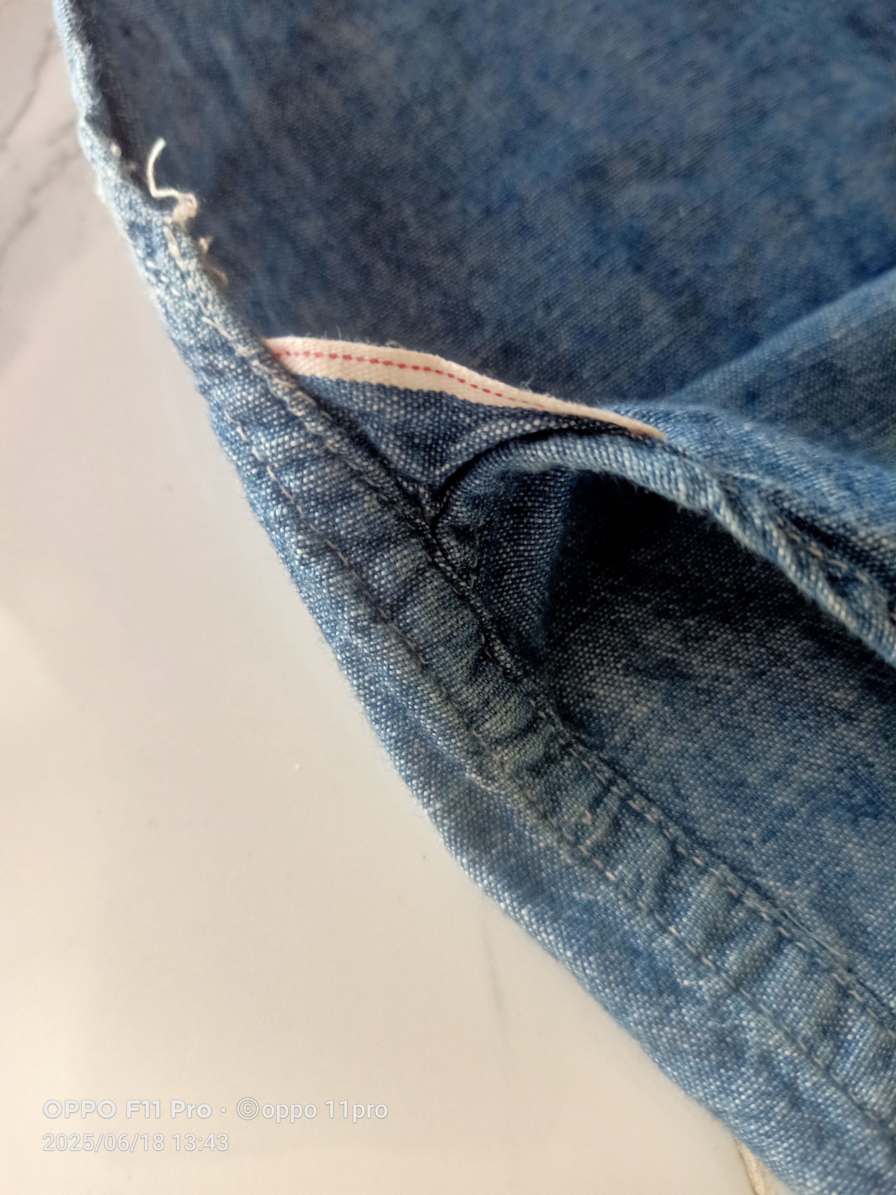 Japanese Brand × KURO Kuro Chambray SELVEDGE Men Shirt Button Up Size US L / EU 52-54 / 3 - 10 Thumbnail