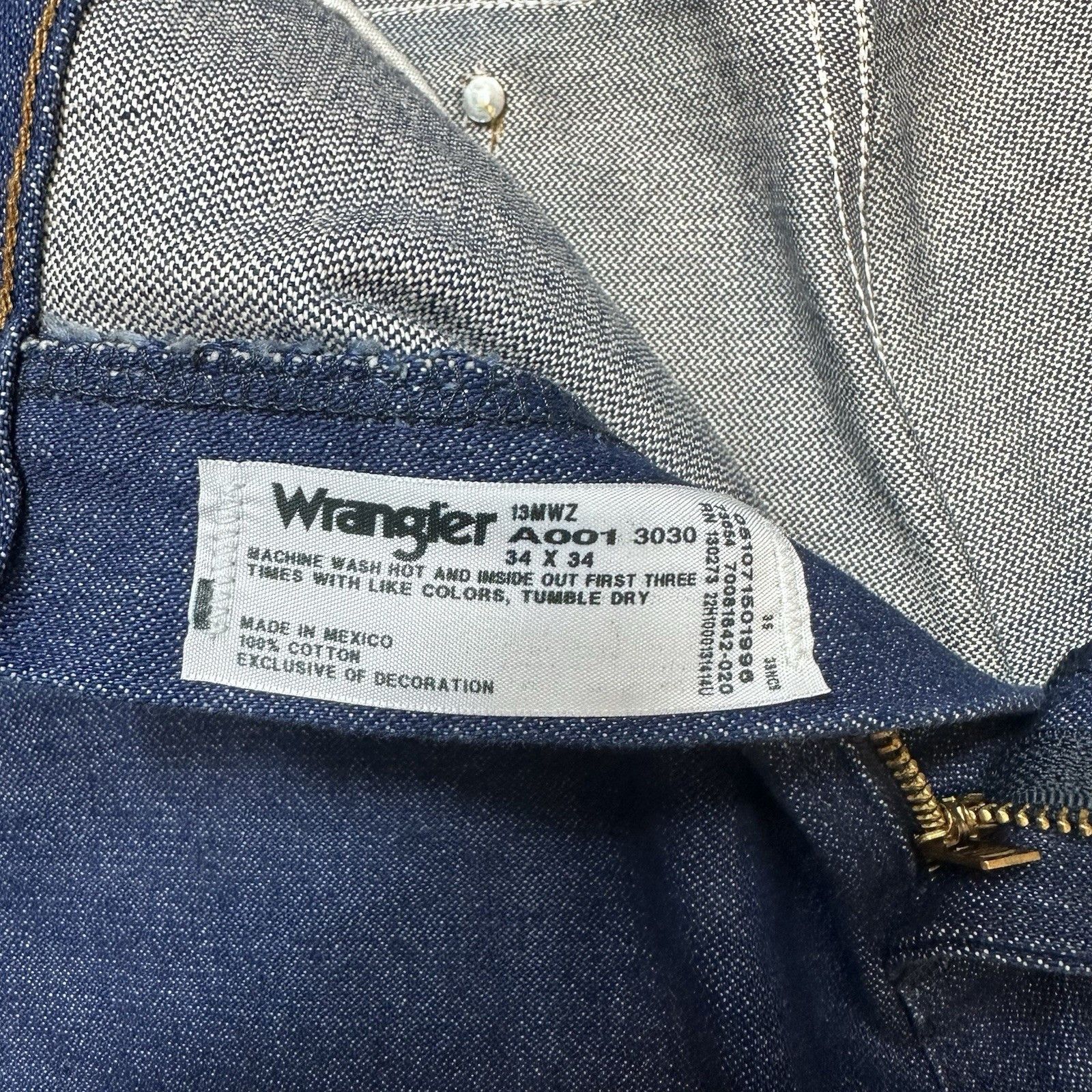 Wrangler Wrangler Jeans Mens 34x34 13MWZ Cowboy Cut Straight Leg Size US 34 / EU 50 - 6 Thumbnail
