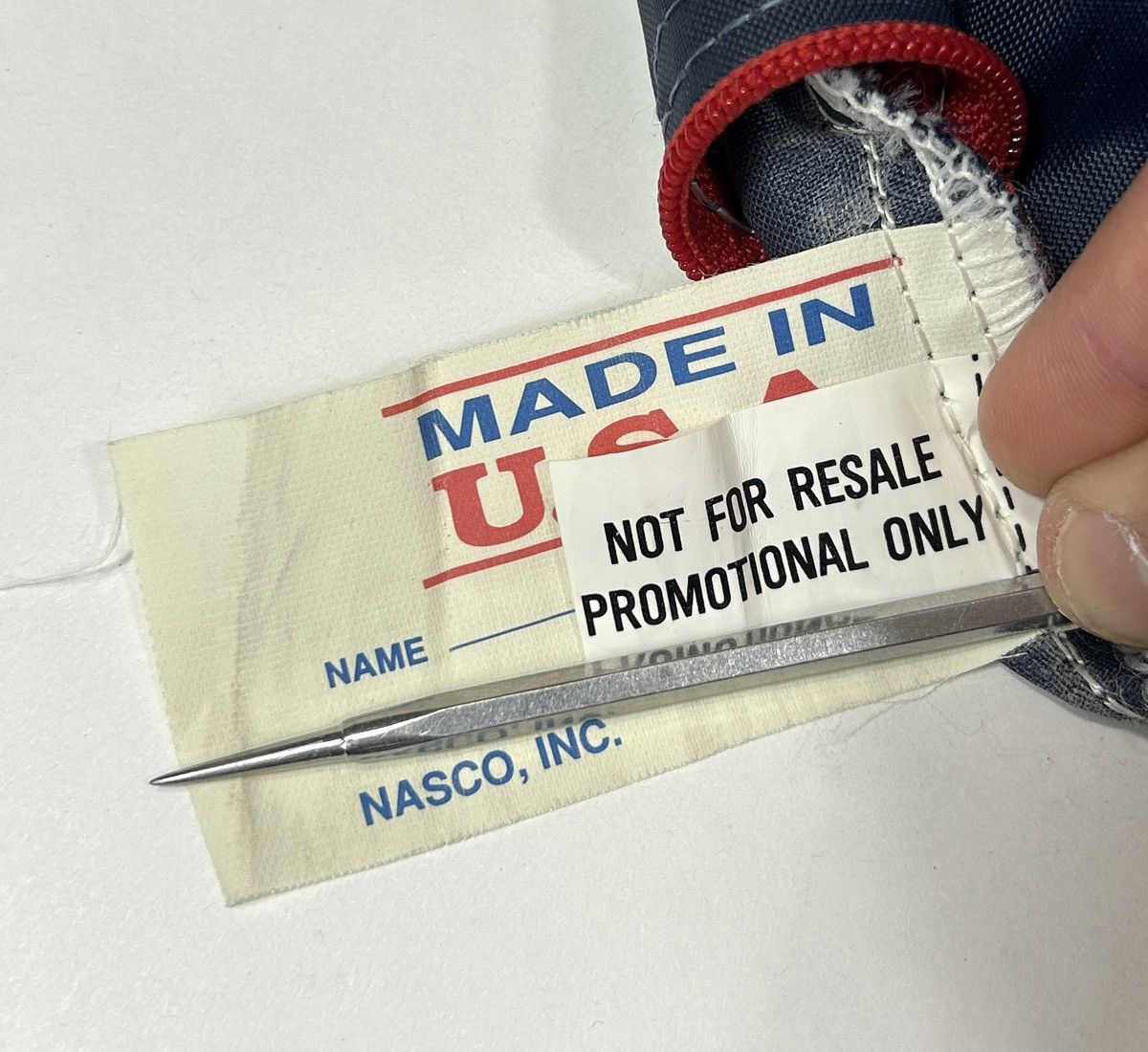 Nike × Vintage Vtg Nasco Blue/Red Nike Promotional Only NFR Gym Duffel Bag Size ONE SIZE - 5 Thumbnail